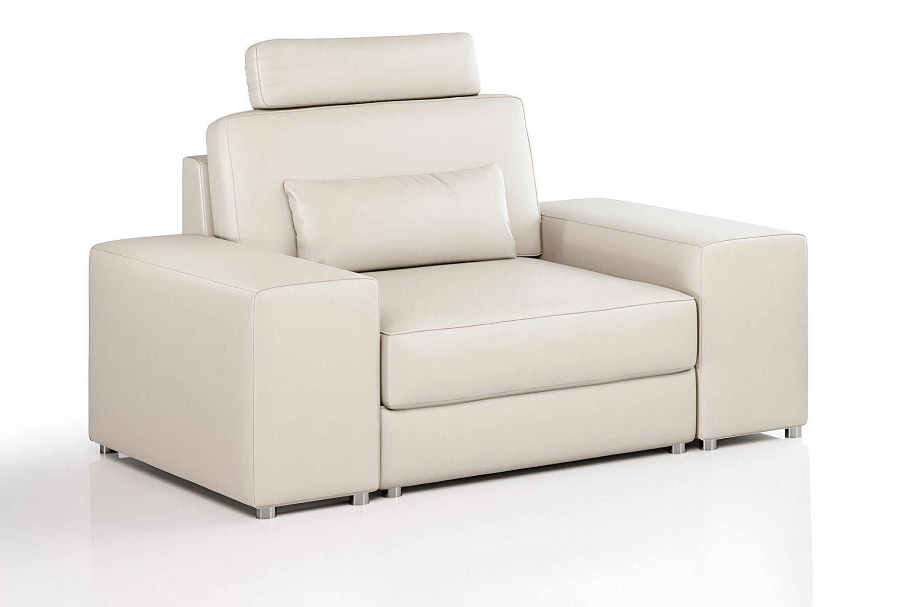 Los Angeles Modern Leather Armchair 49"
