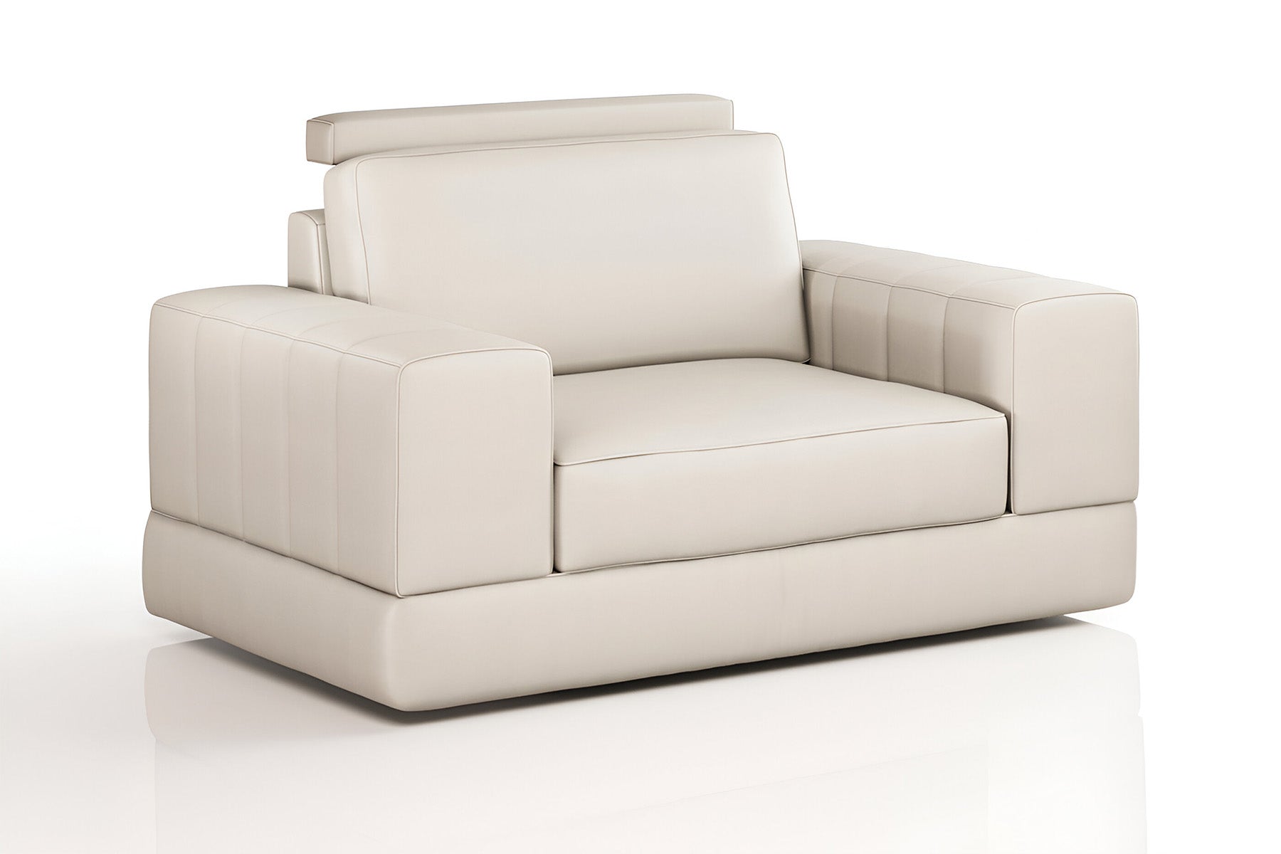 Phoenix Modern Leather Armchair 48.5"