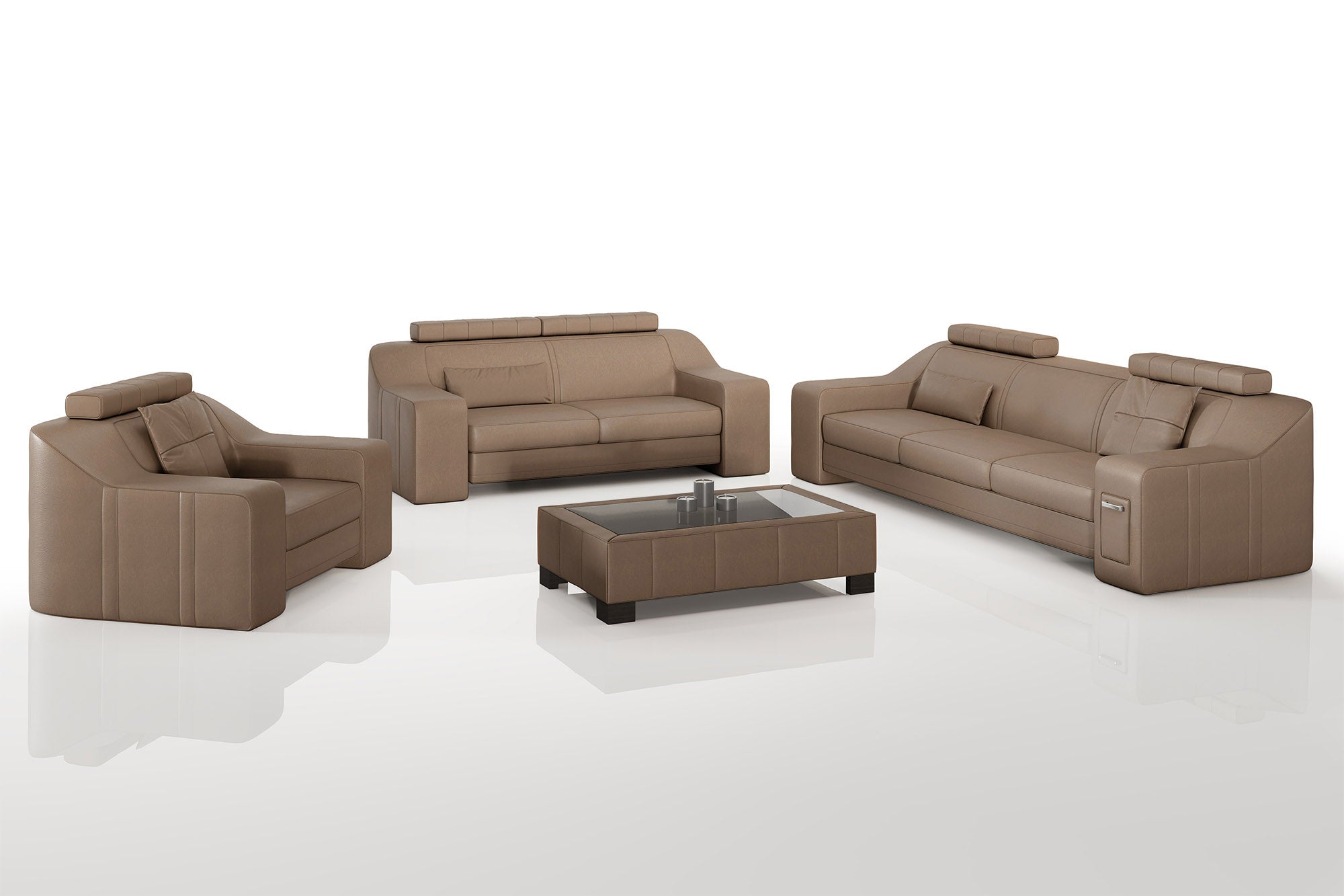 California Leather Sofa Set