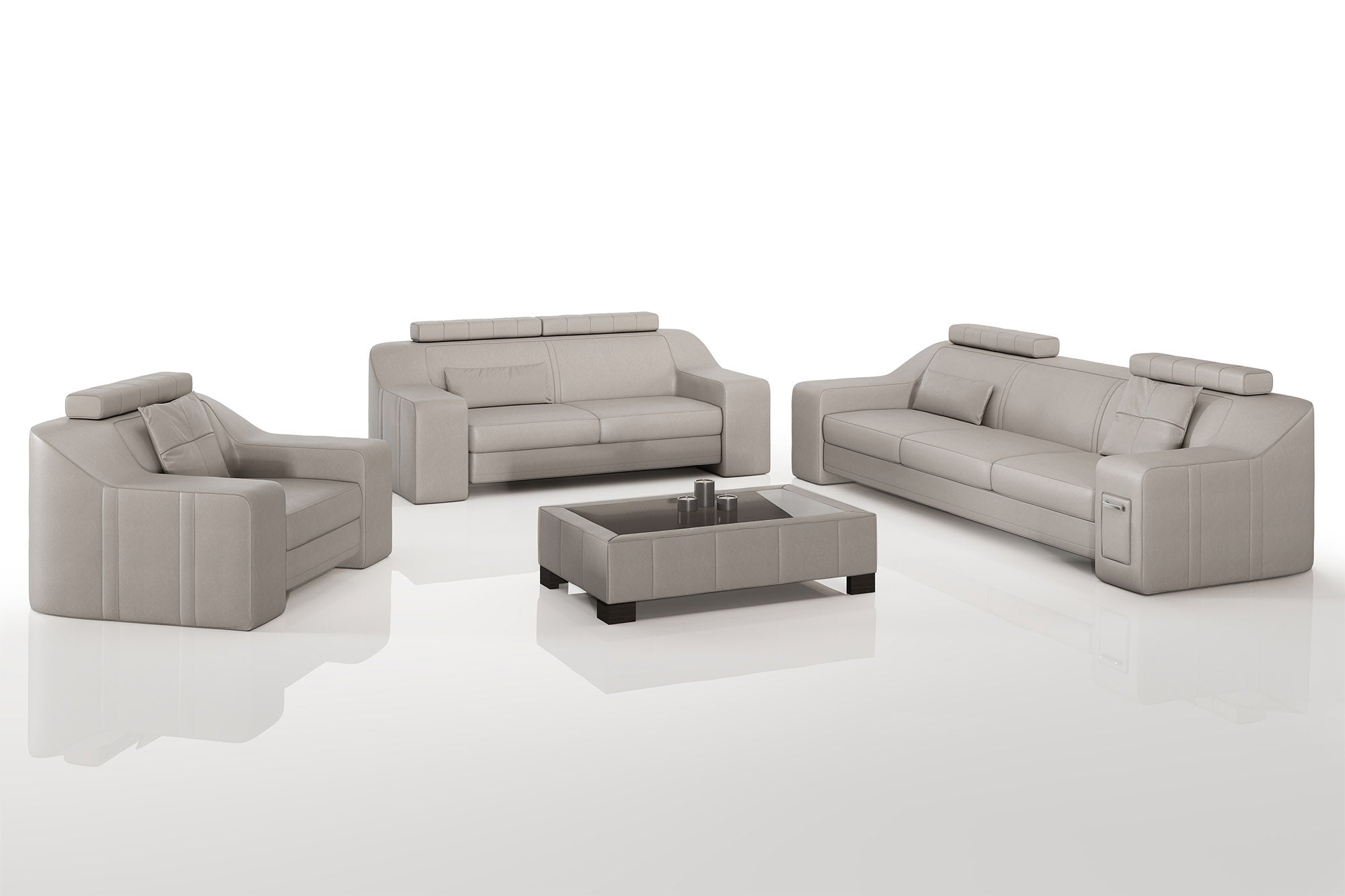 California Leather Sofa Set