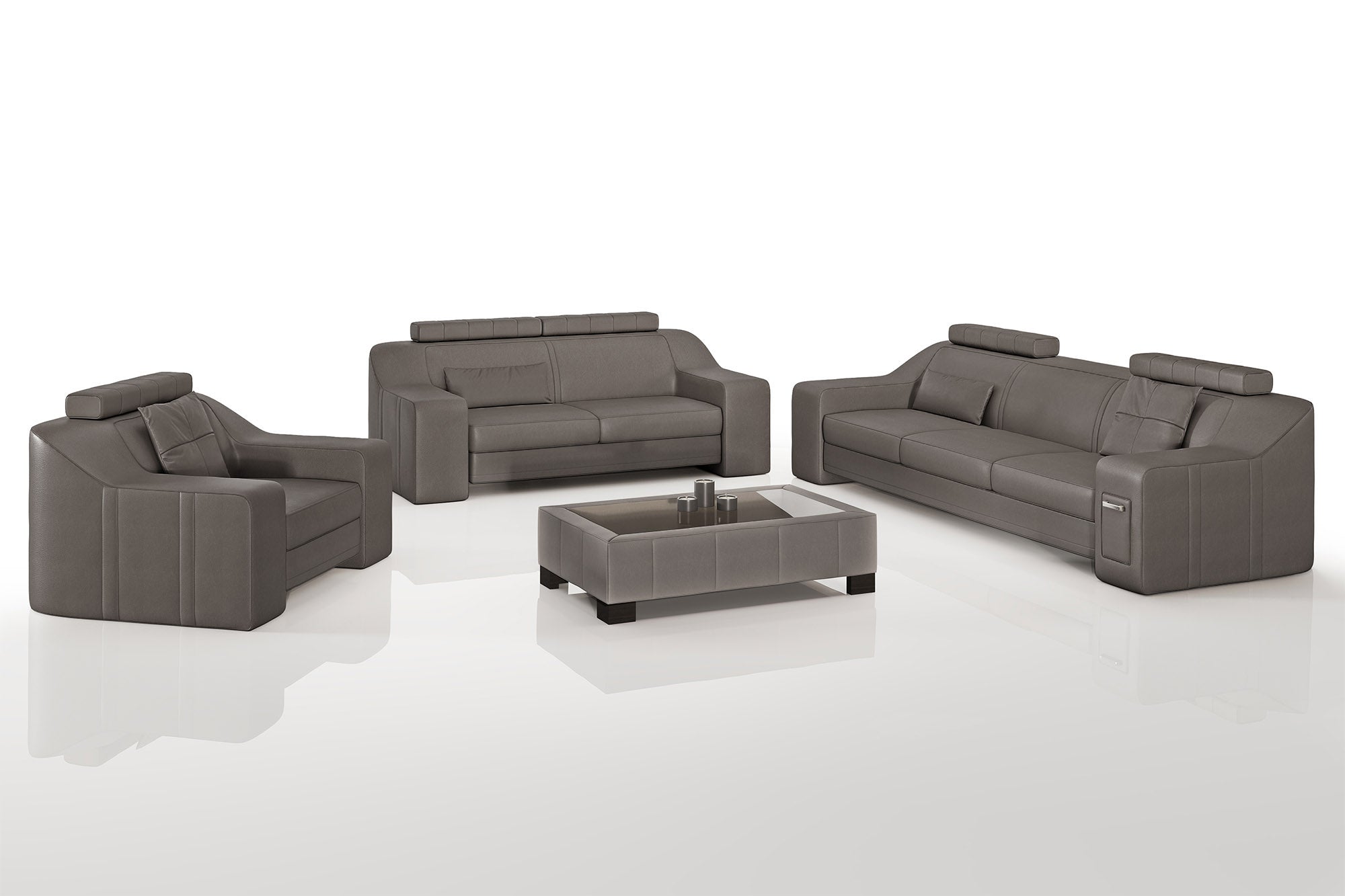 California Leather Sofa Set