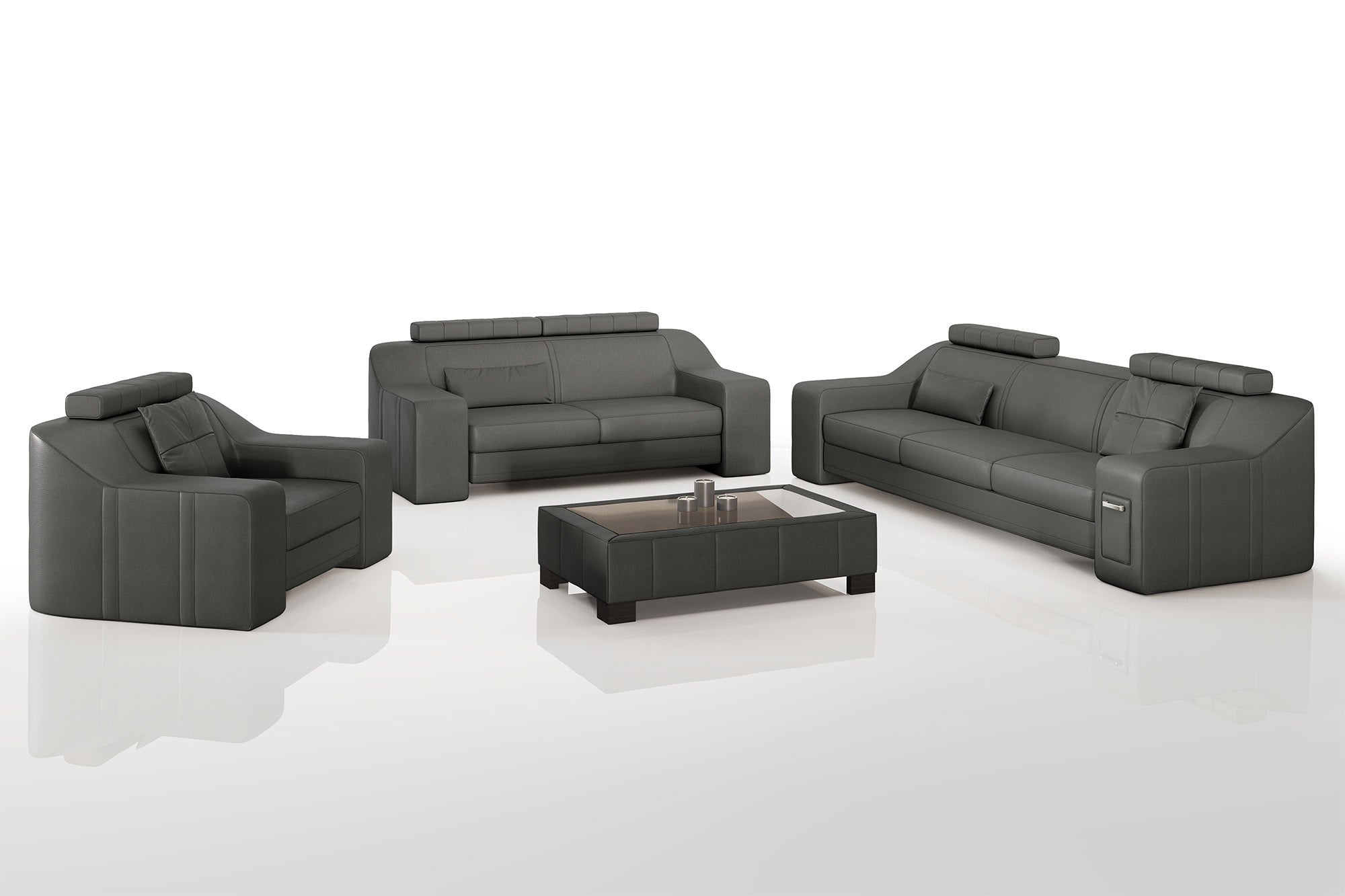California Leather Sofa Set