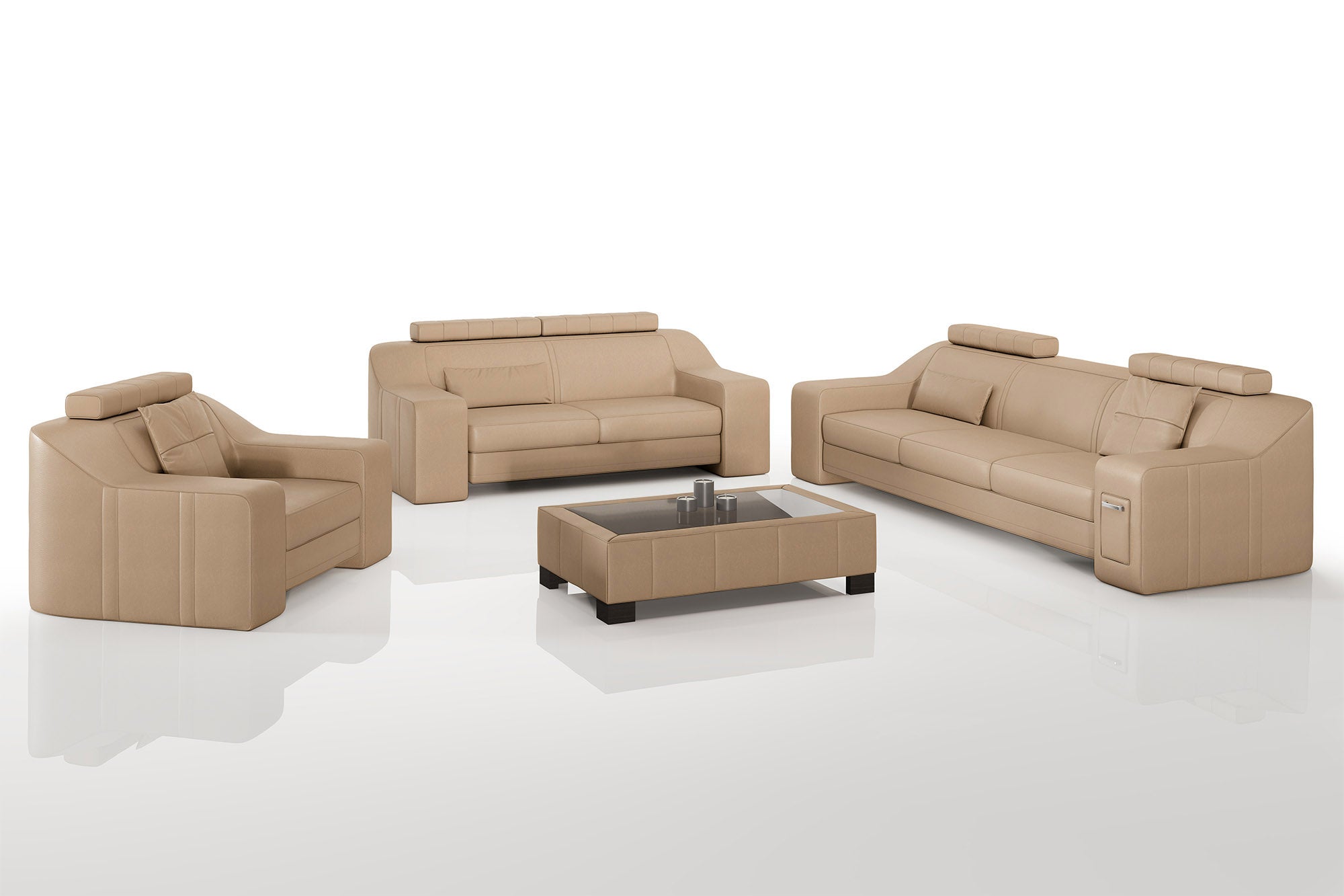 California Leather Sofa Set