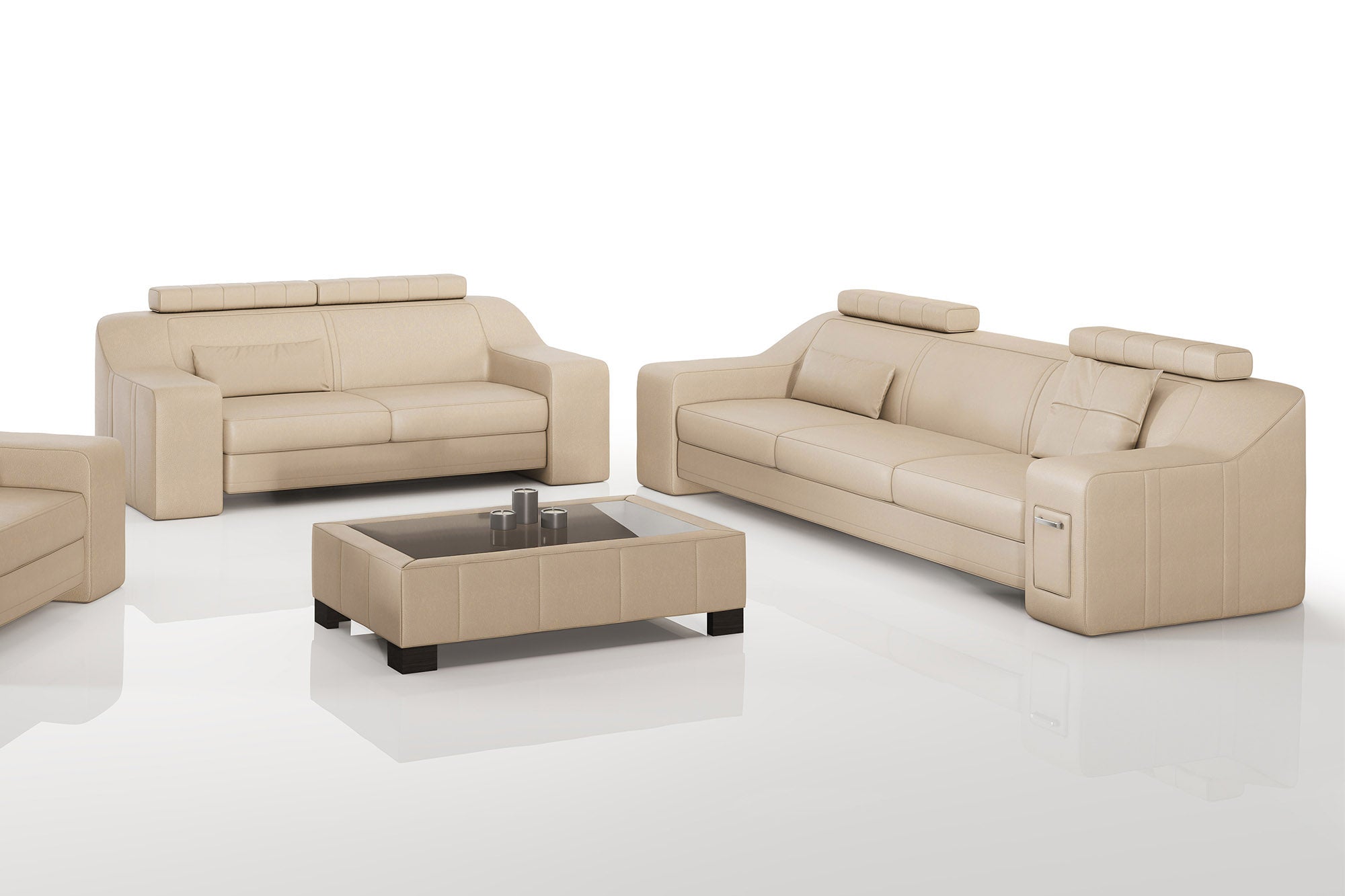 California Leather Sofa Set