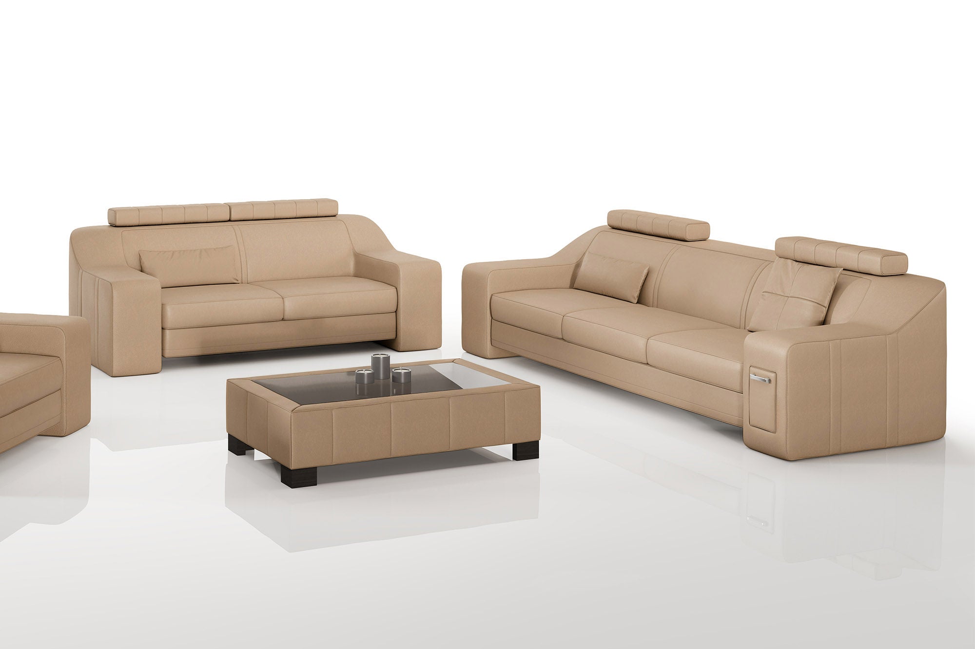 California Leather Sofa Set