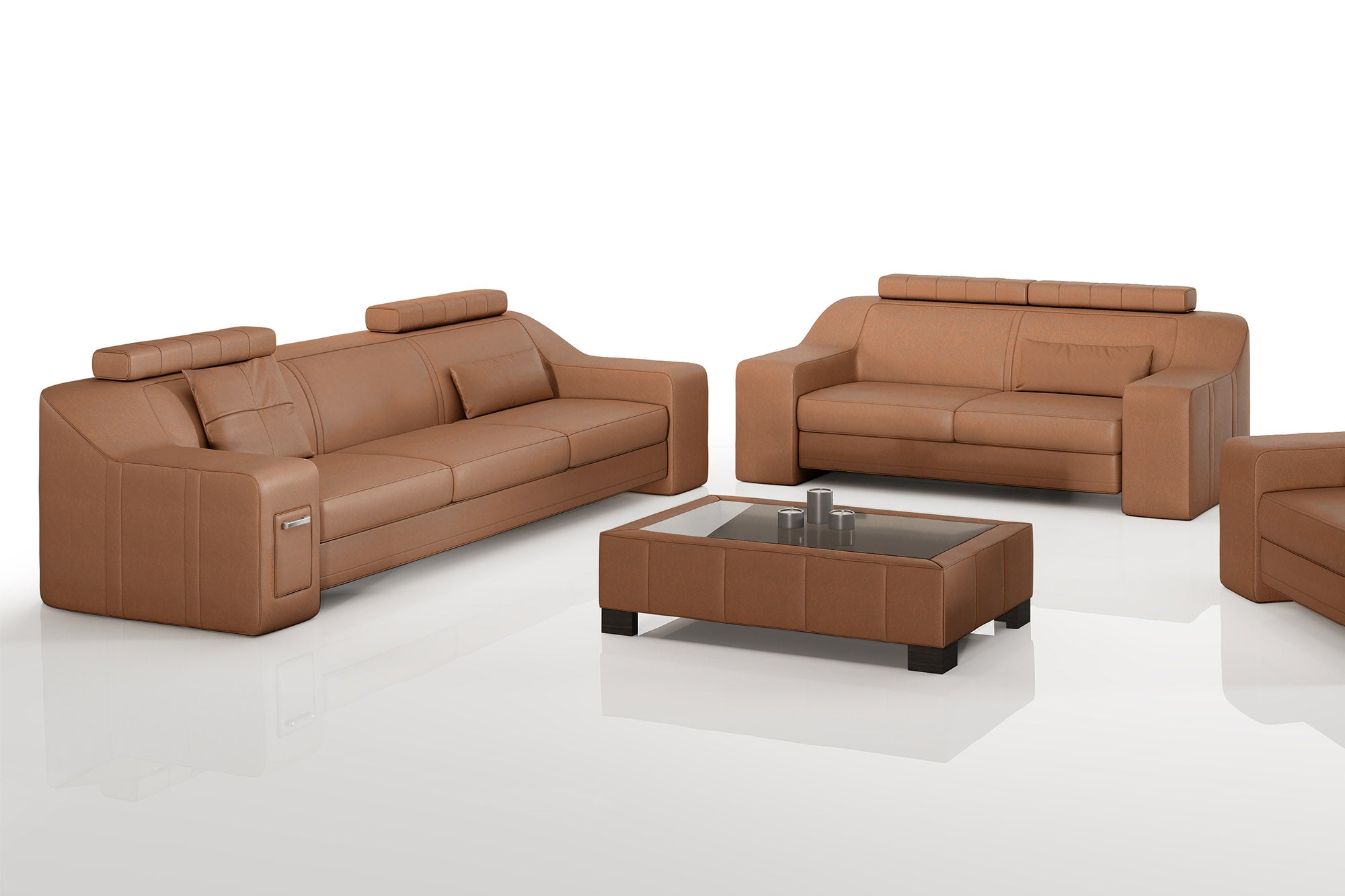 California Leather Sofa Set