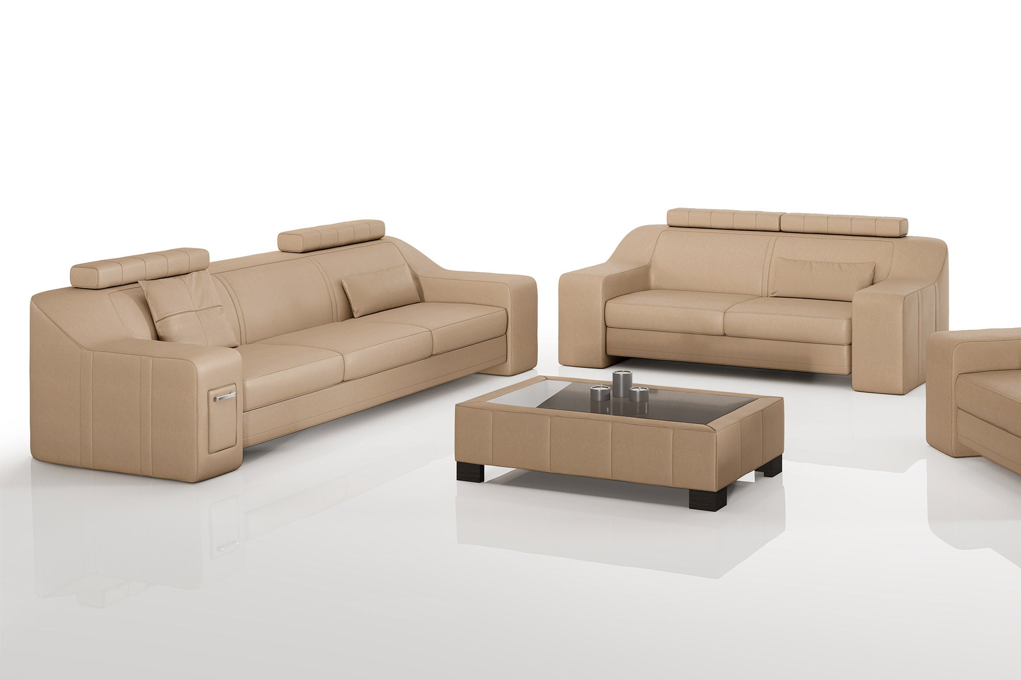 California Leather Sofa Set