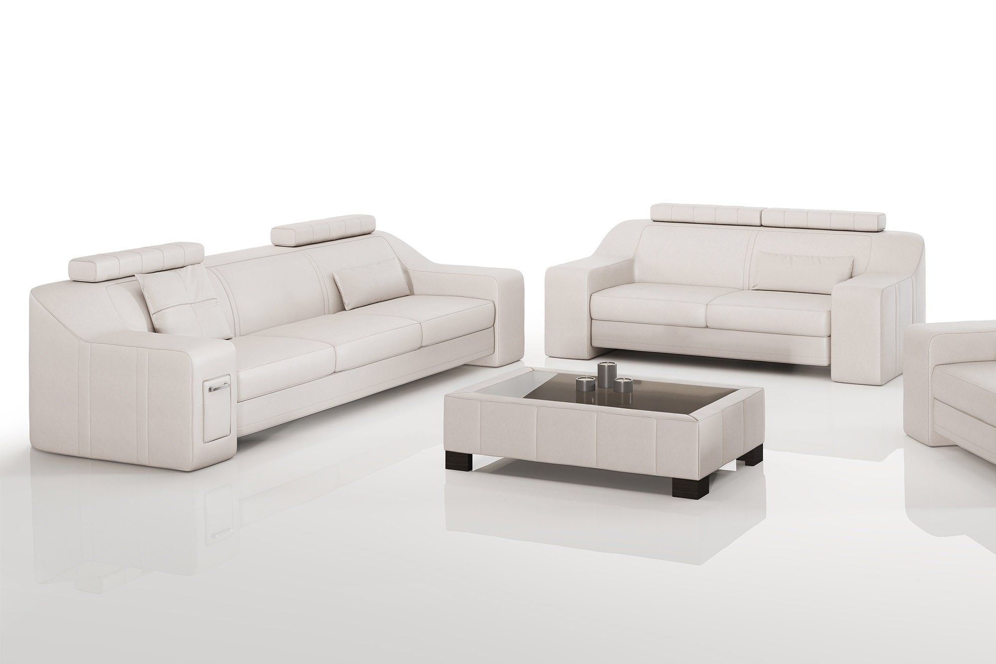 California Leather Sofa Set