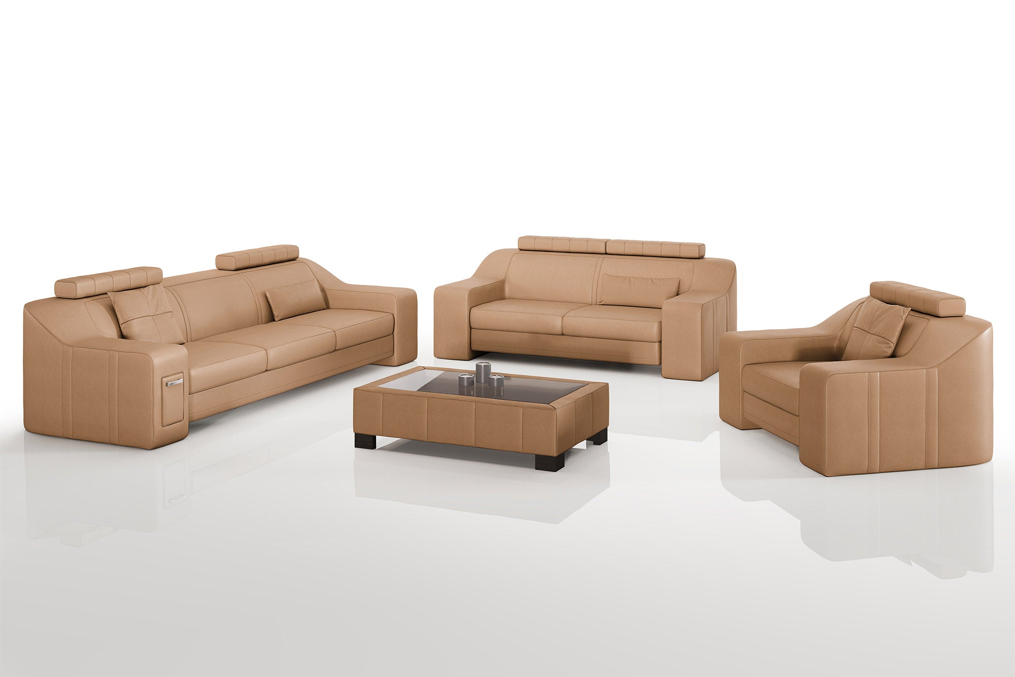 California Leather Sofa Set