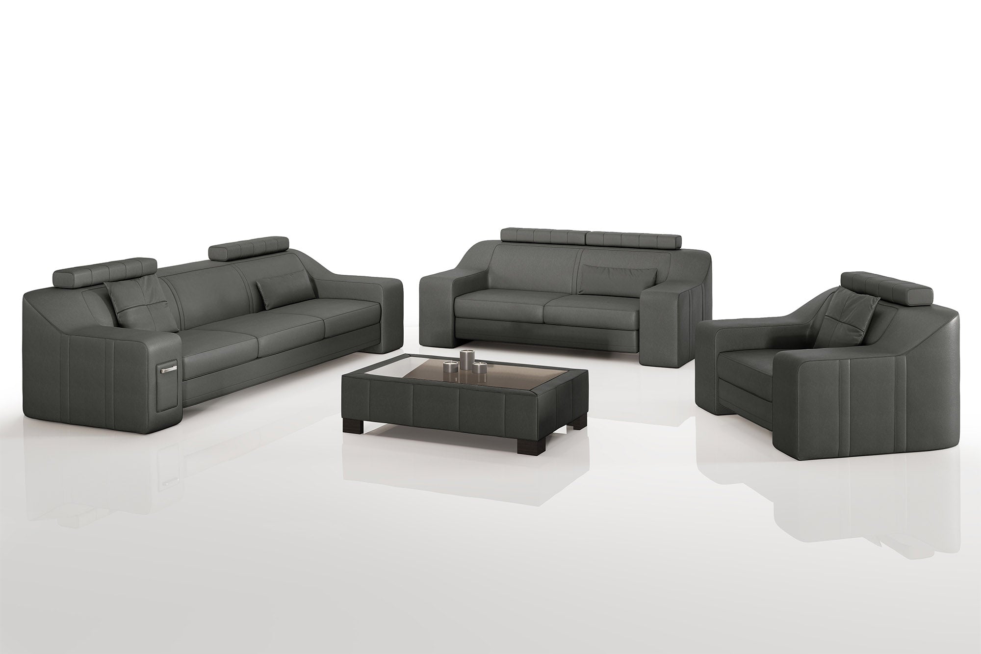 California Leather Sofa Set