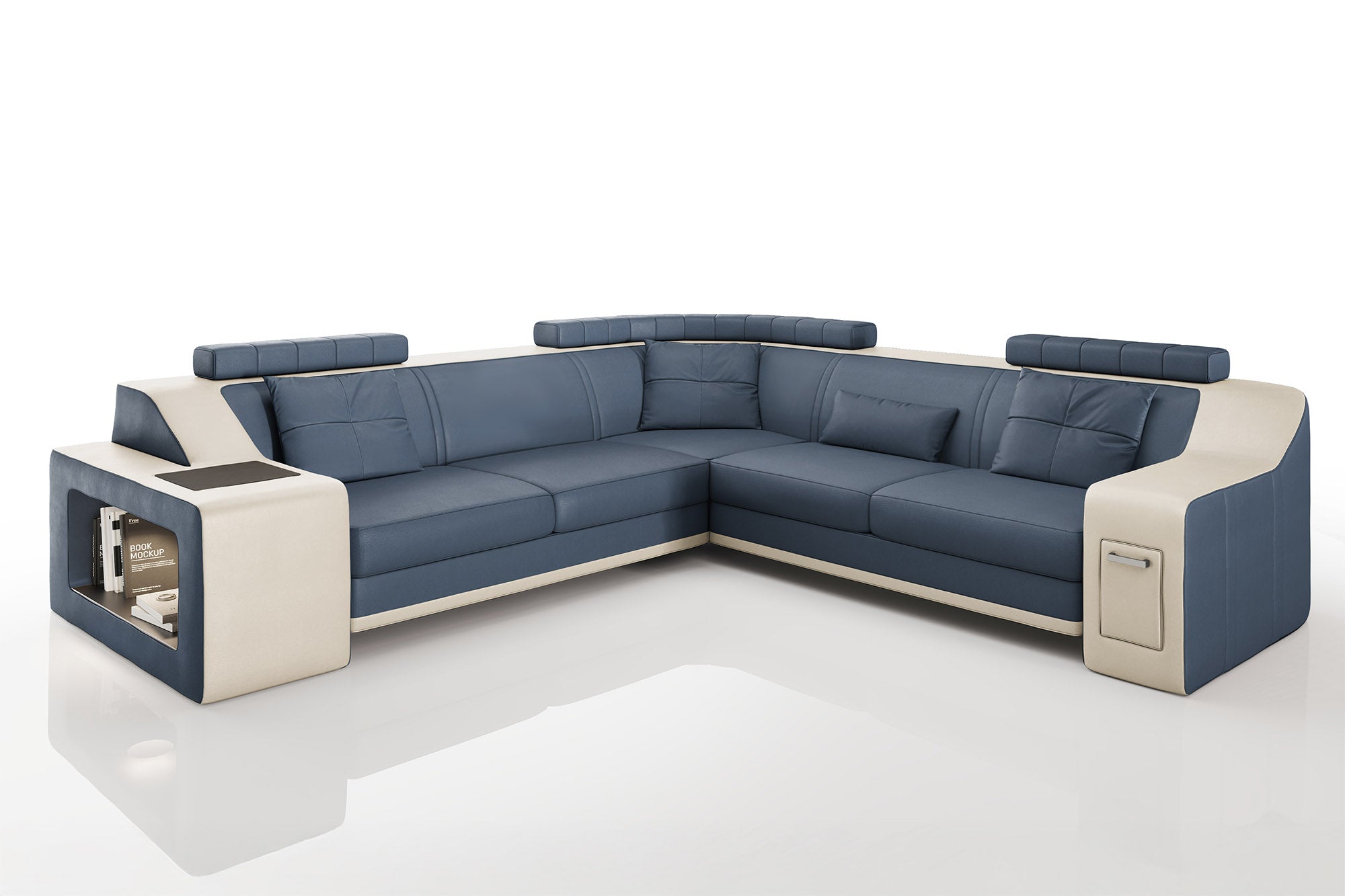 California II Leather L-Sectional