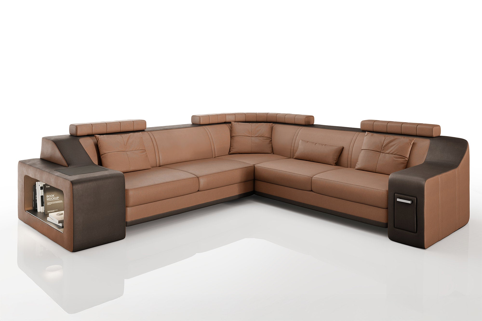 California II Leather L-Sectional