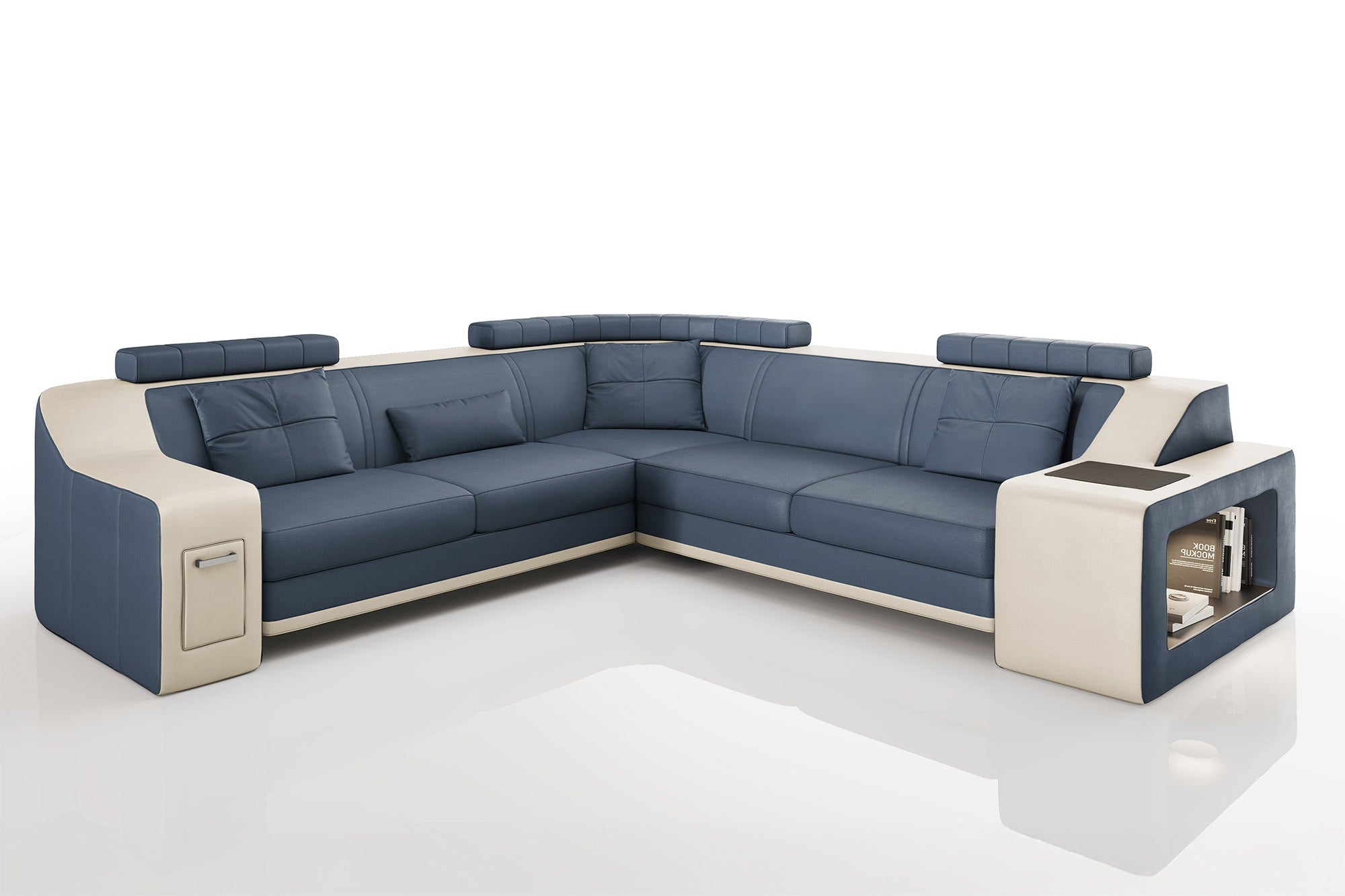 California II Leather L-Sectional