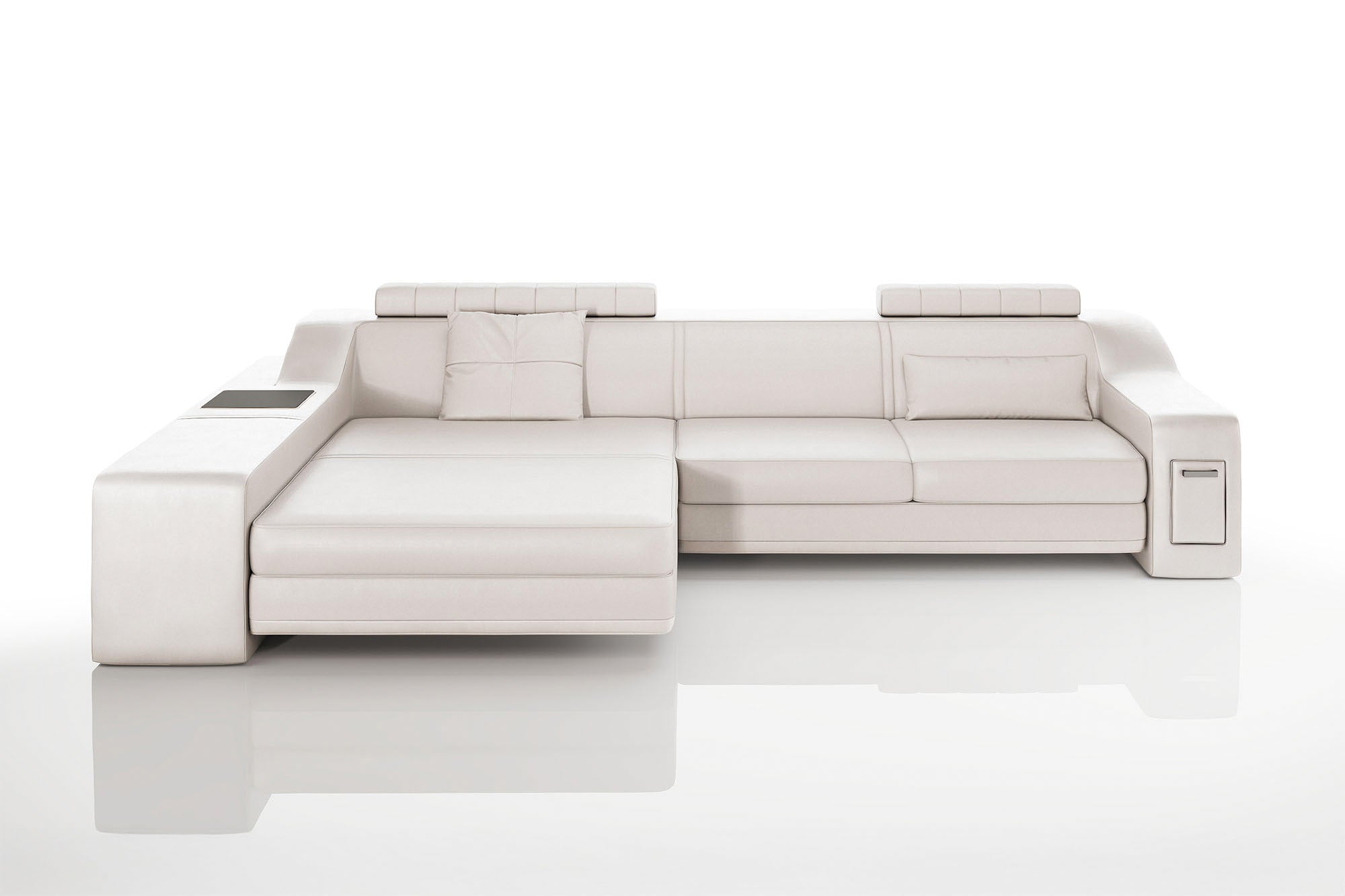 California IV Leather Chaise Sofa