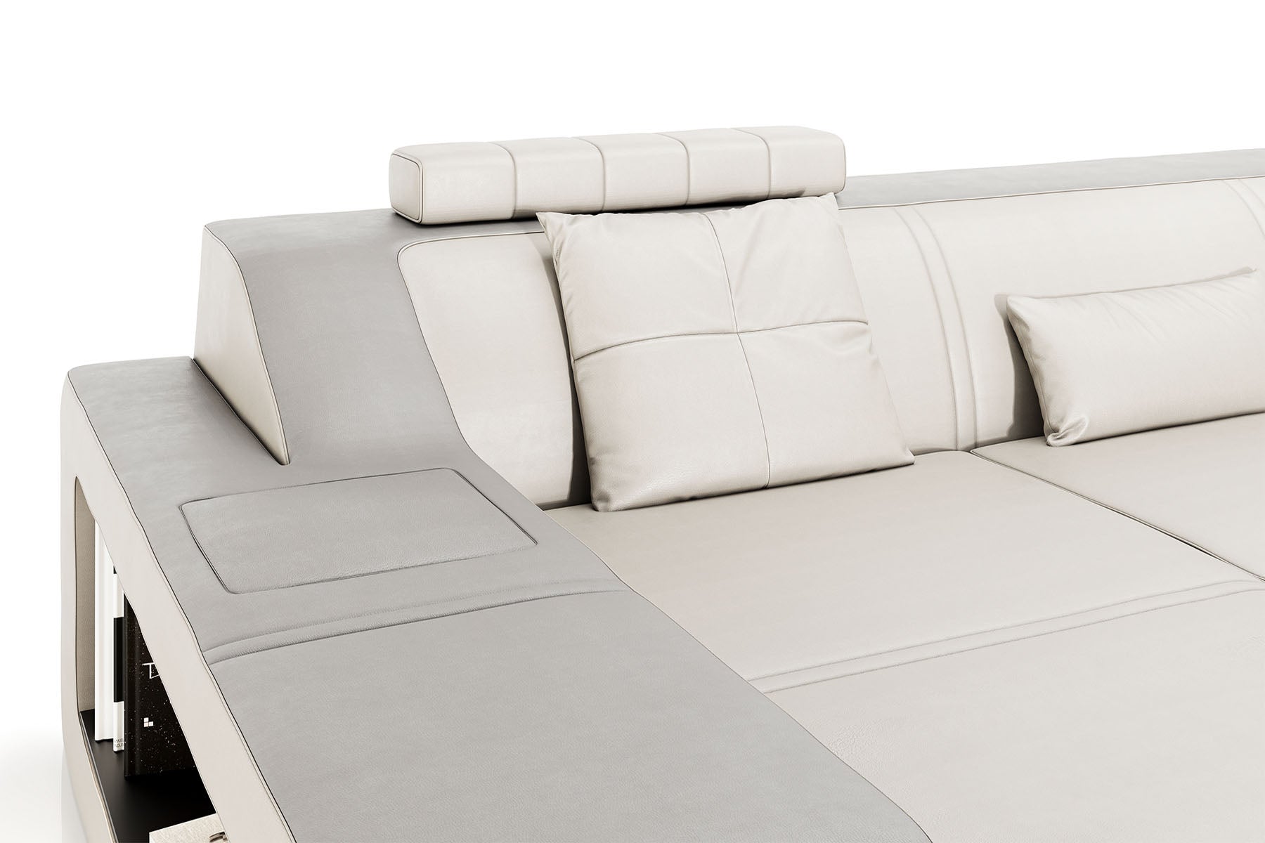 California IV Leather Chaise Sofa