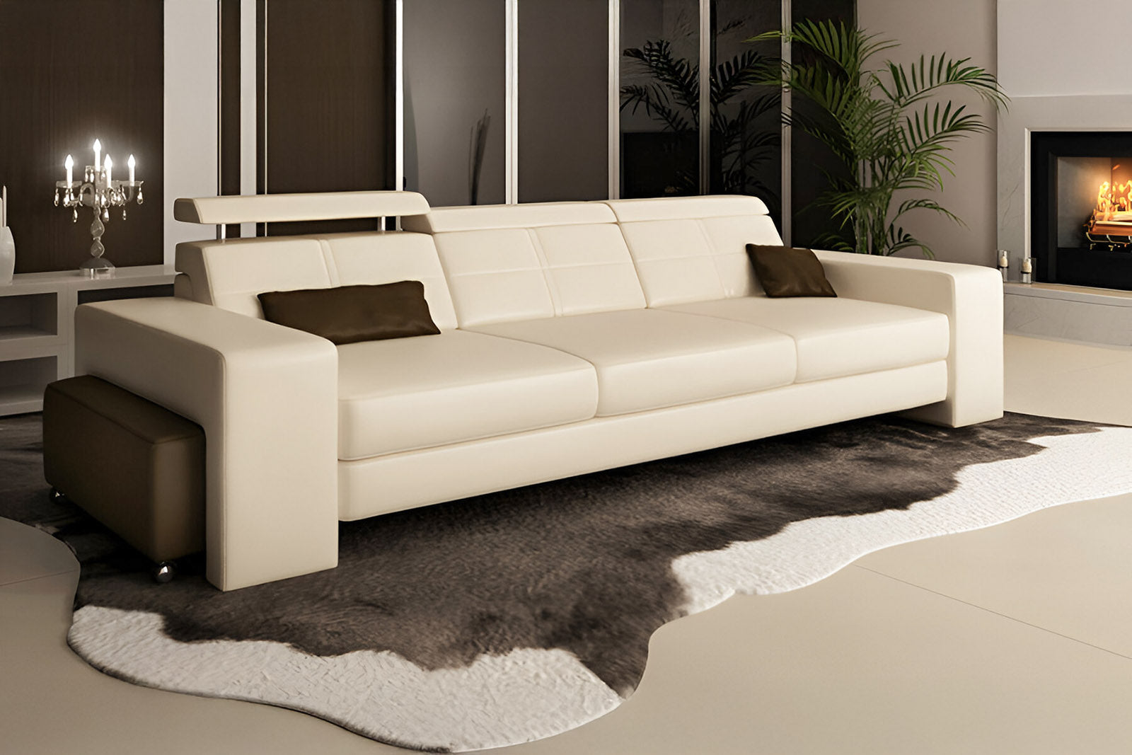 Houston Leather Sofa Set