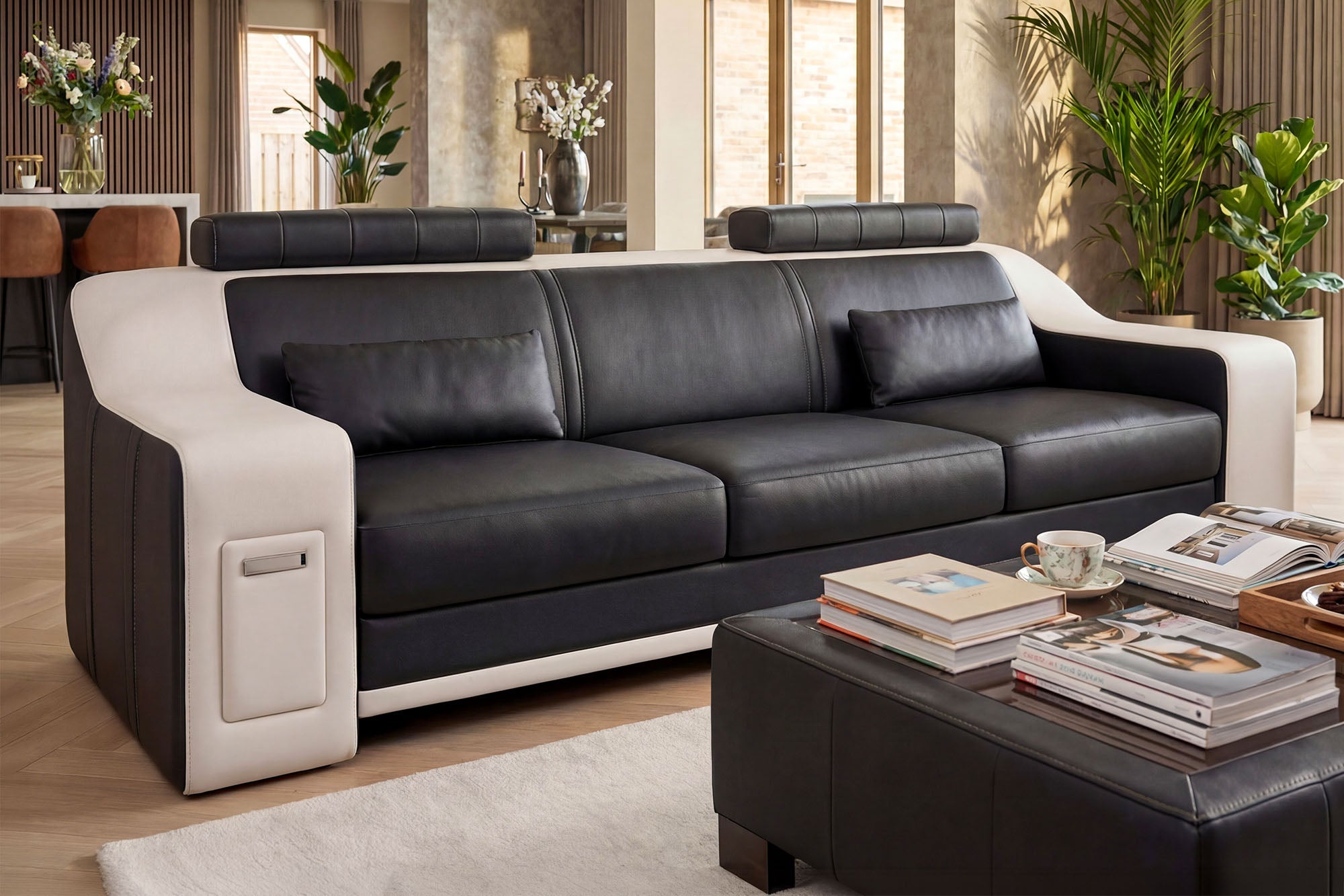 California Leather Sofa Set
