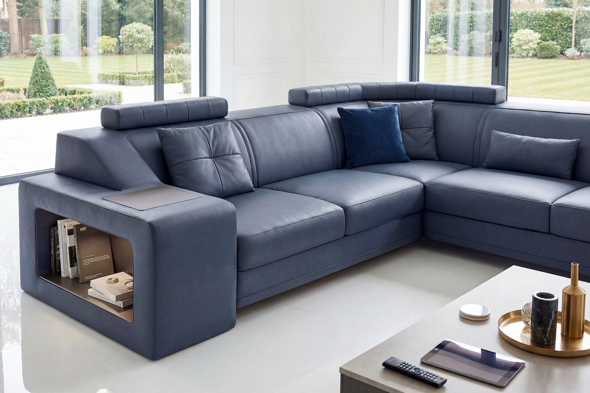 California II Leather L-Sectional