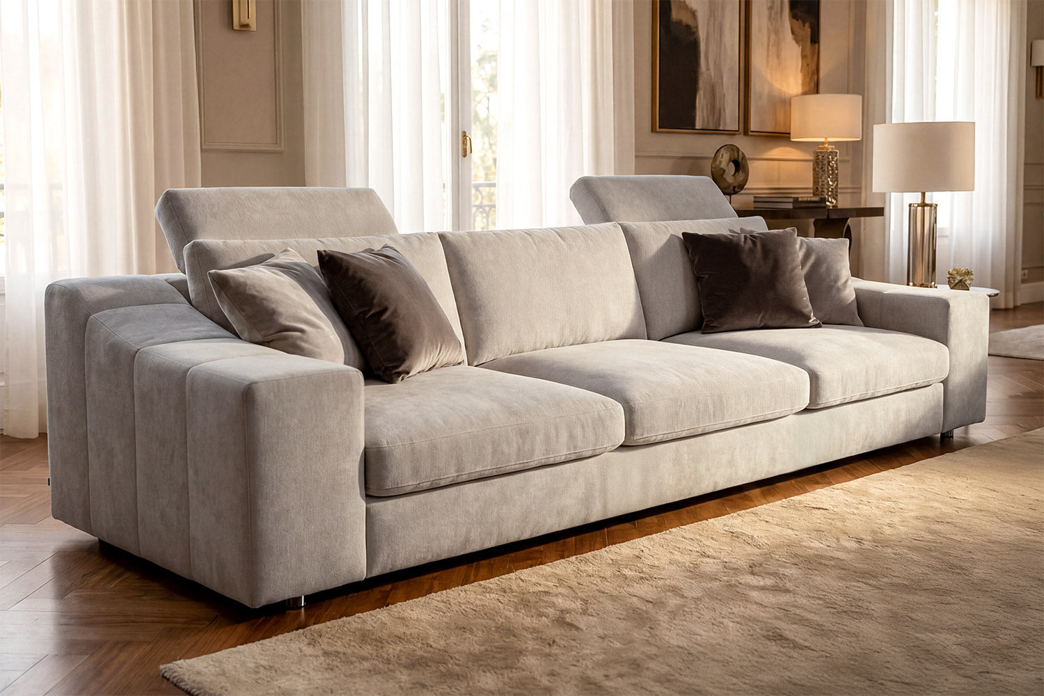Chicago Modern Fabric Sofa Set
