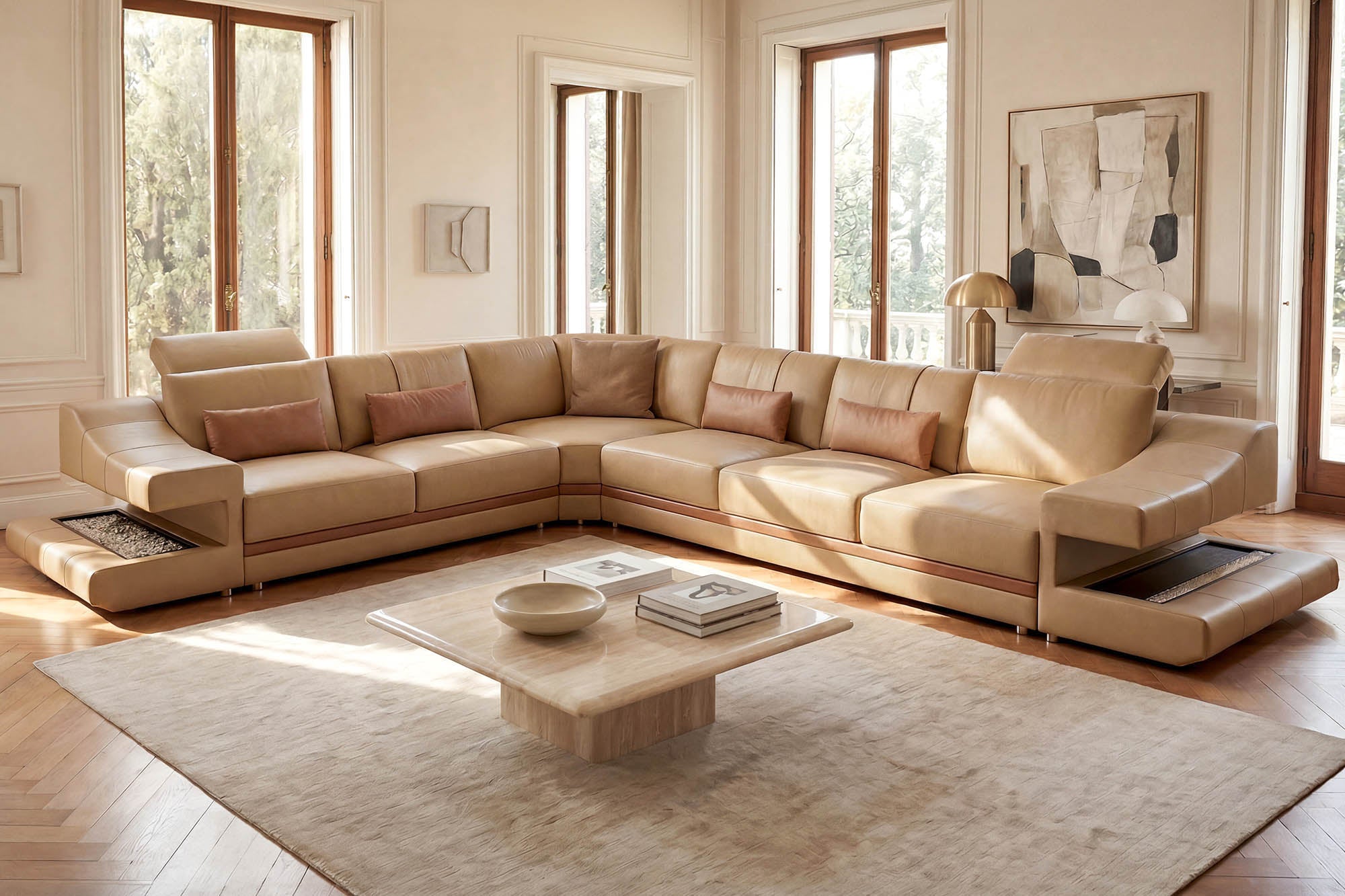 Chicago Leather L-Sectional