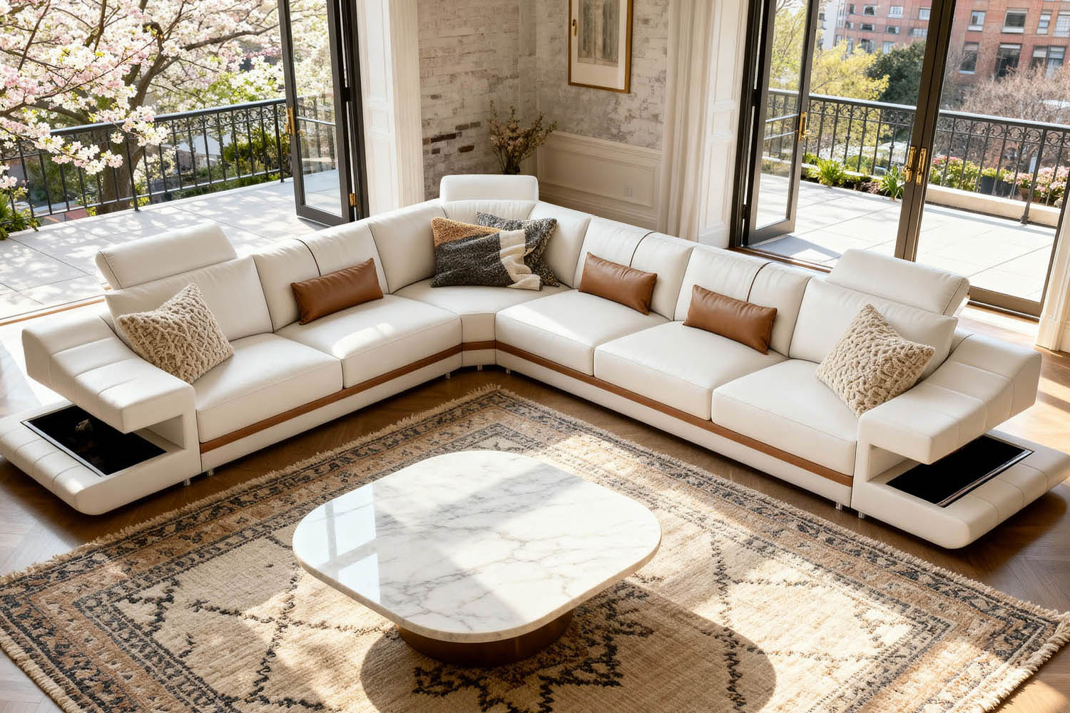 Chicago Leather L-Sectional
