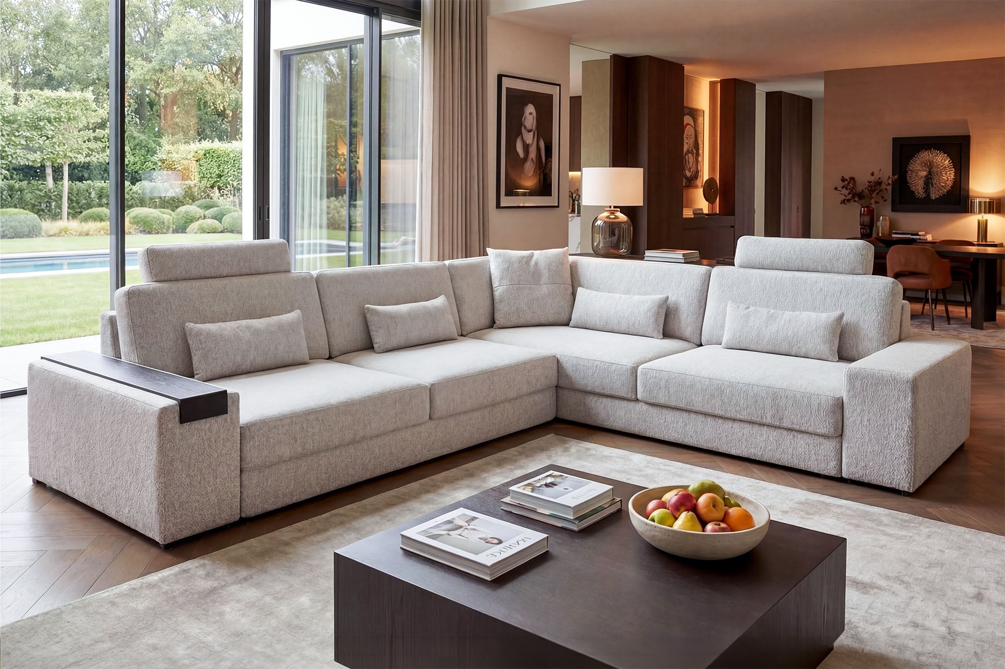Los Angeles II Modern Fabric L-Sectional