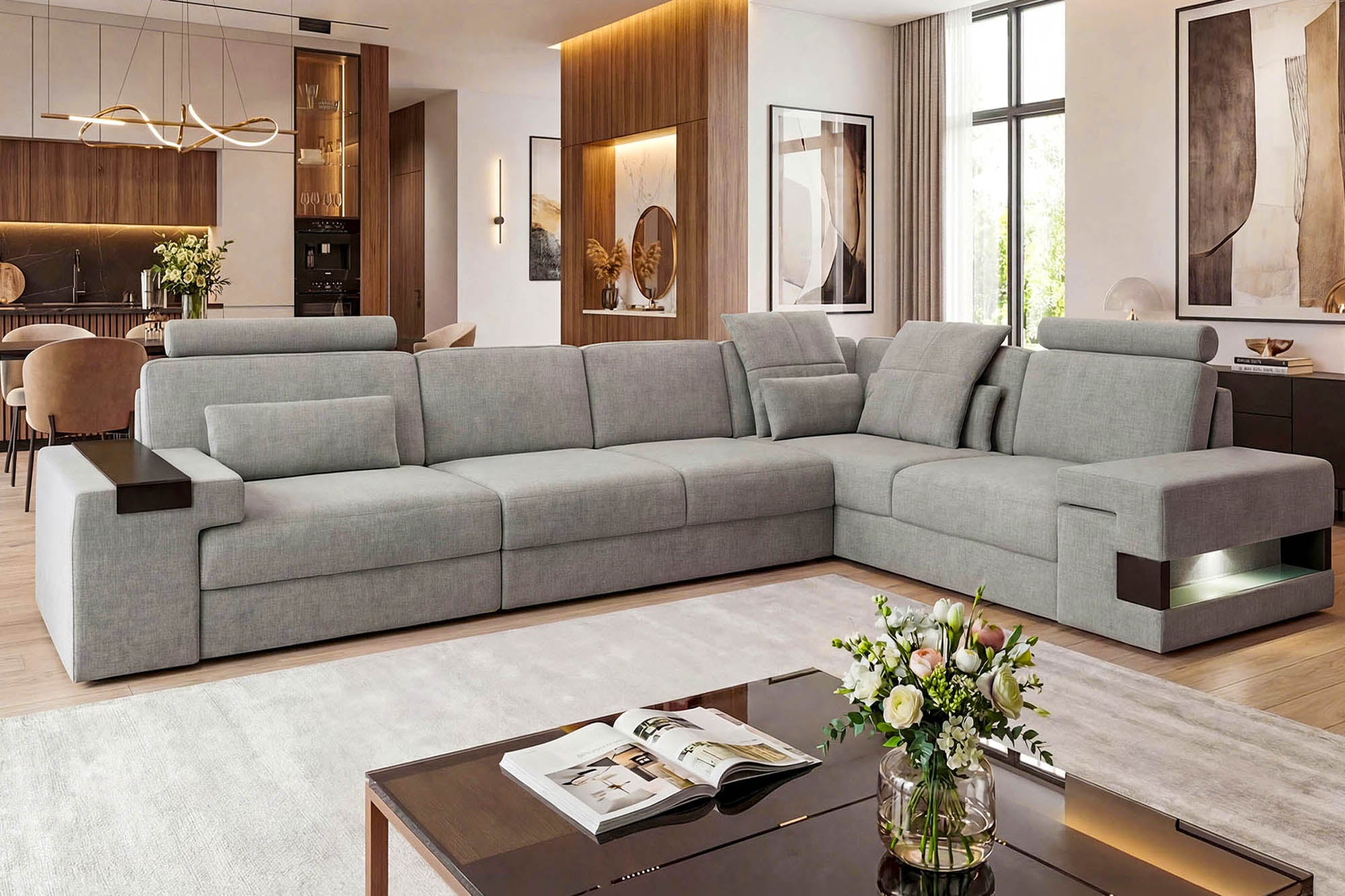 Los Angeles II Fabric L-Sectional