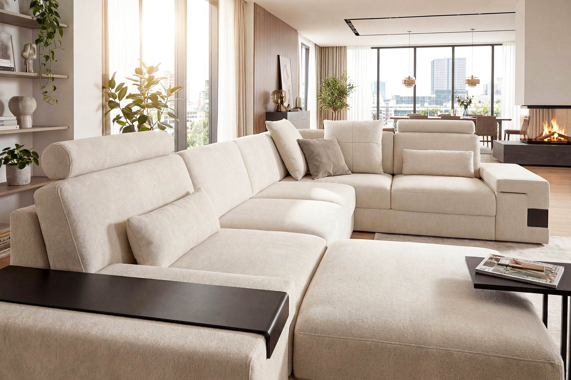 Los Angeles II Fabric L-Sectional