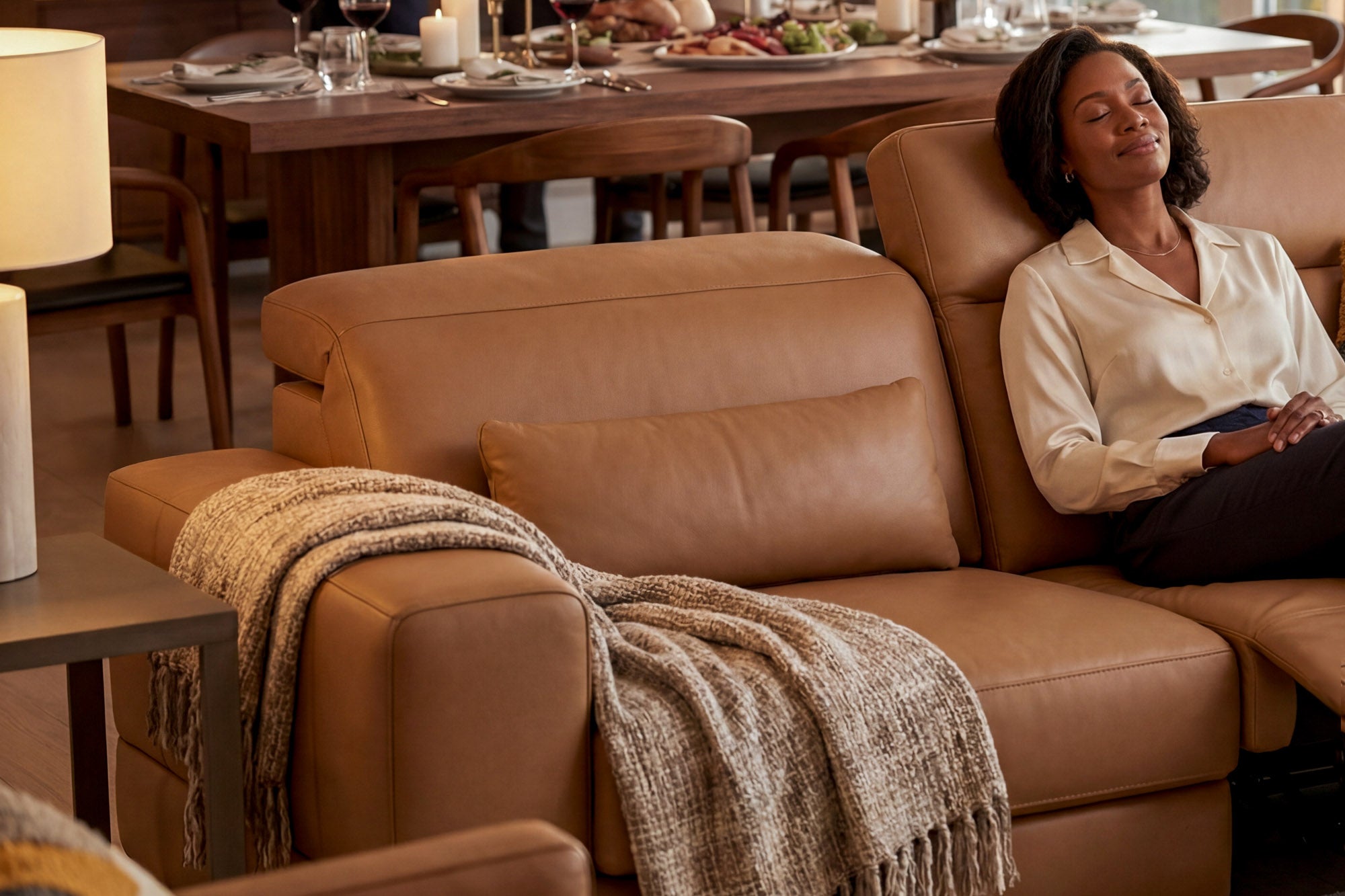Phoenix Modern Leather 3 Seater Sofa