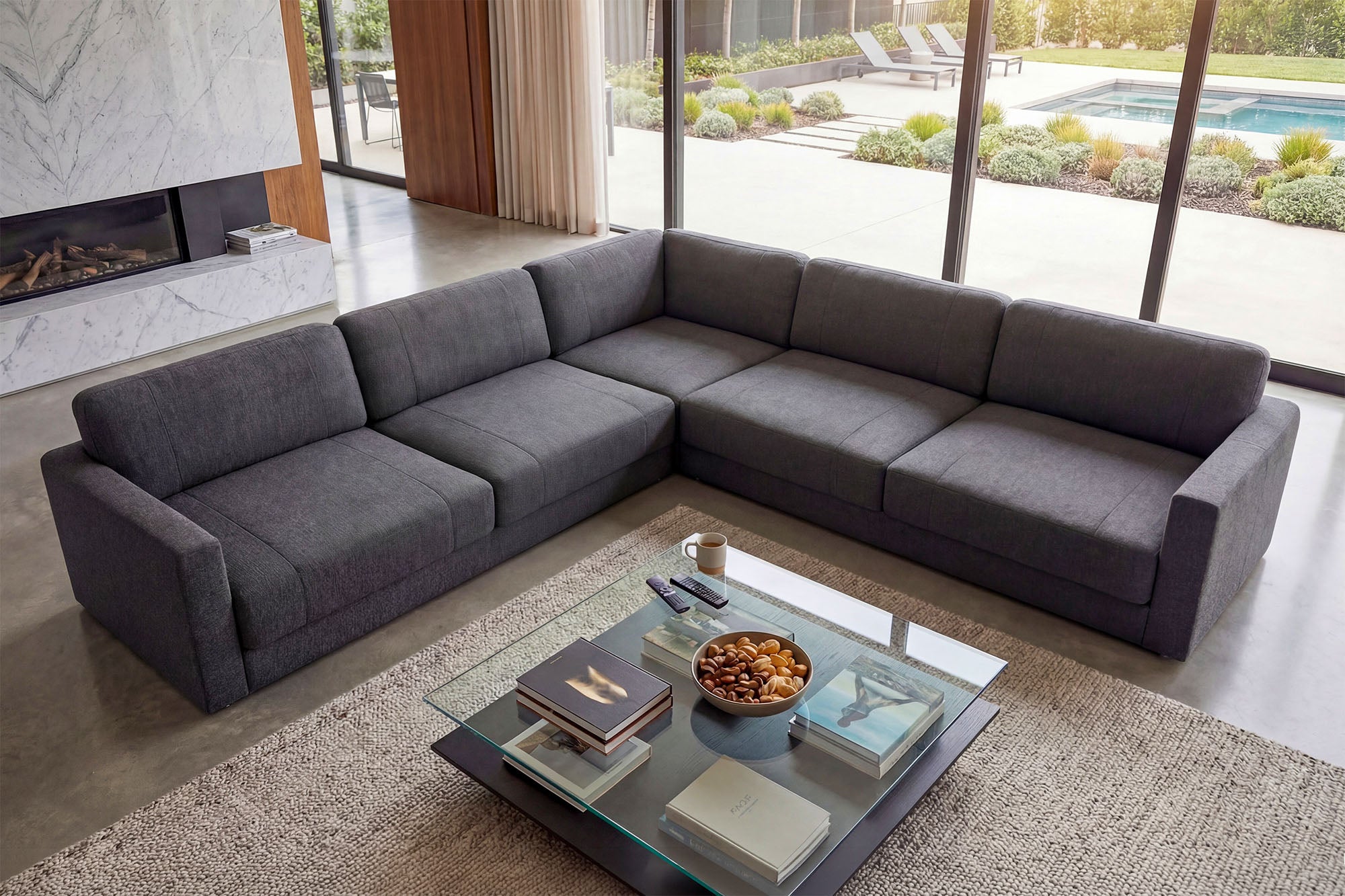 Texas Modern Fabric L-Sectional
