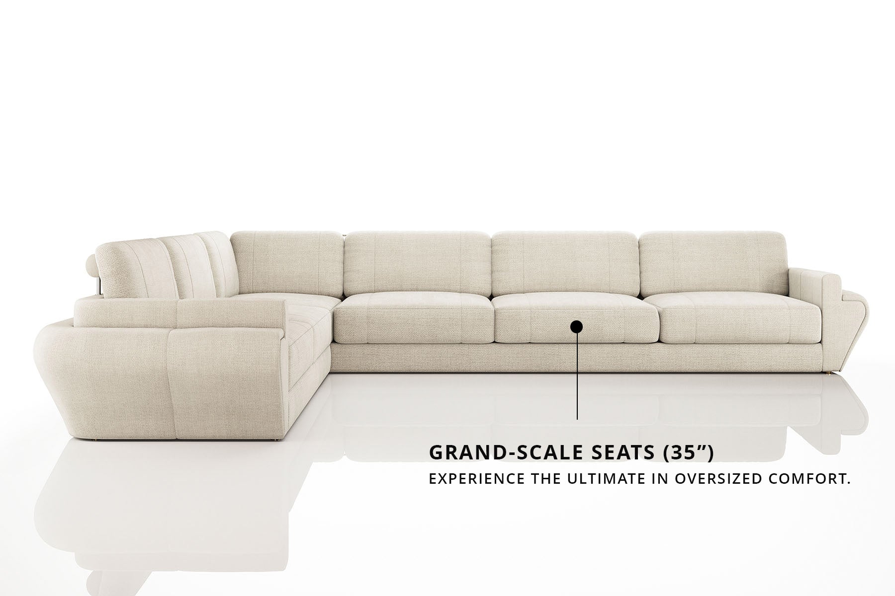 Texas LG Fabric L-Sectional Large