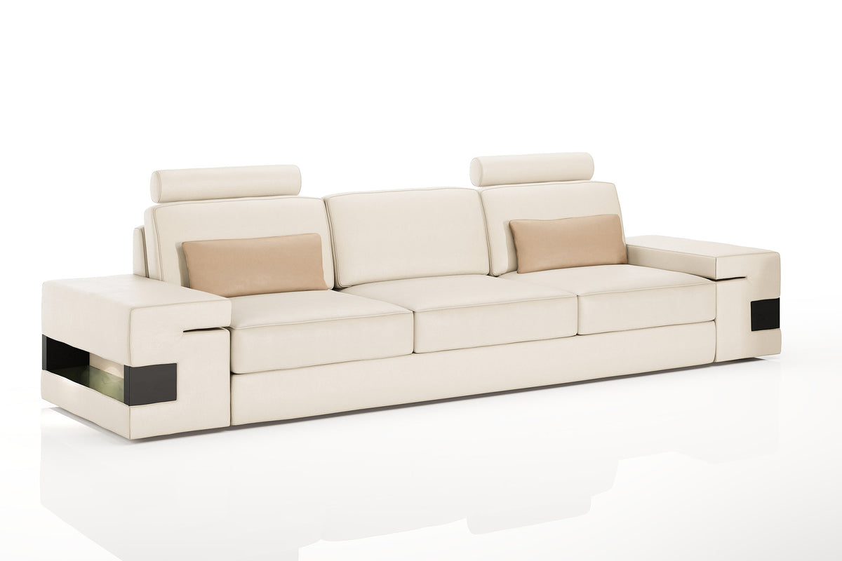 Los Angeles Leather 3 Seater Sofa