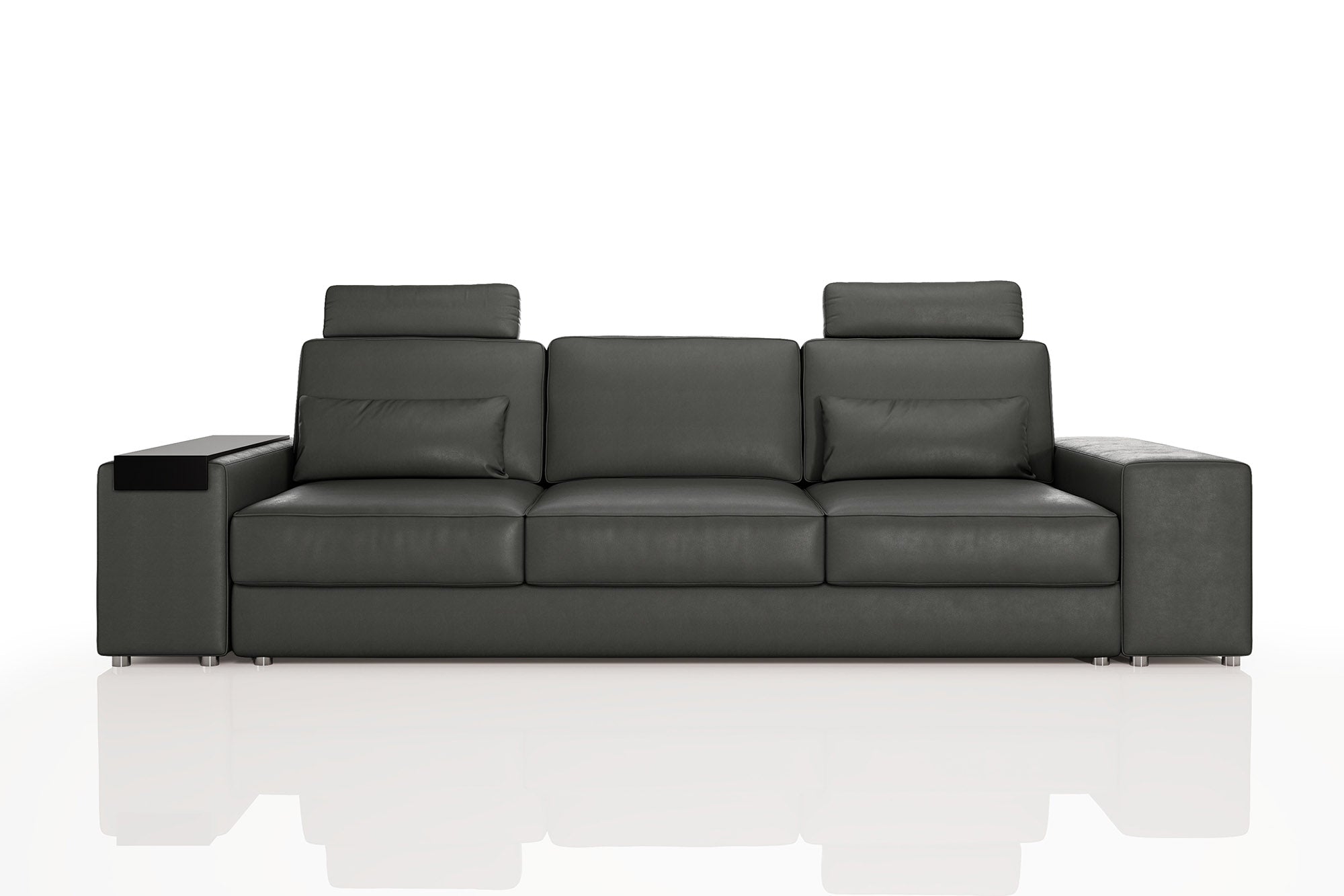 IN-STOCK Los Angeles Modern Leather 3 Seater Sofa Buffalo Full Leather