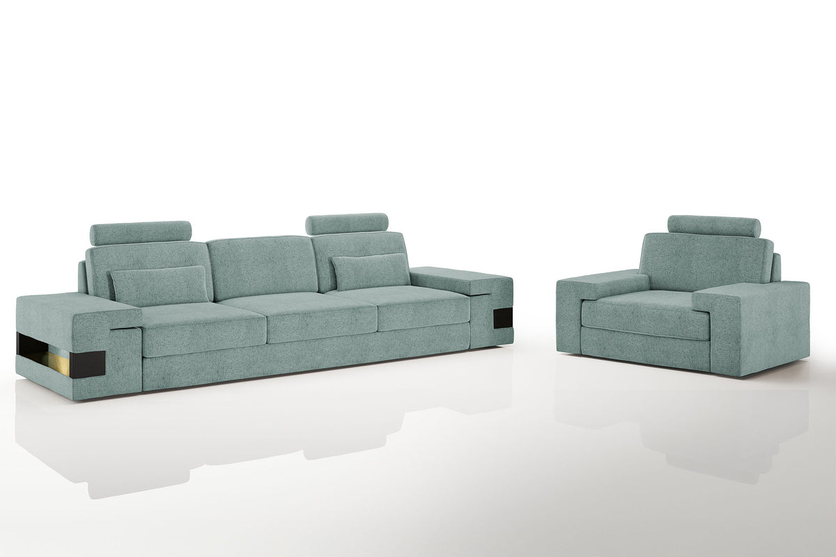 Los Angeles Fabric Sofa Set