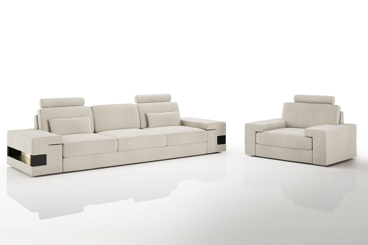 Los Angeles Fabric Sofa Set
