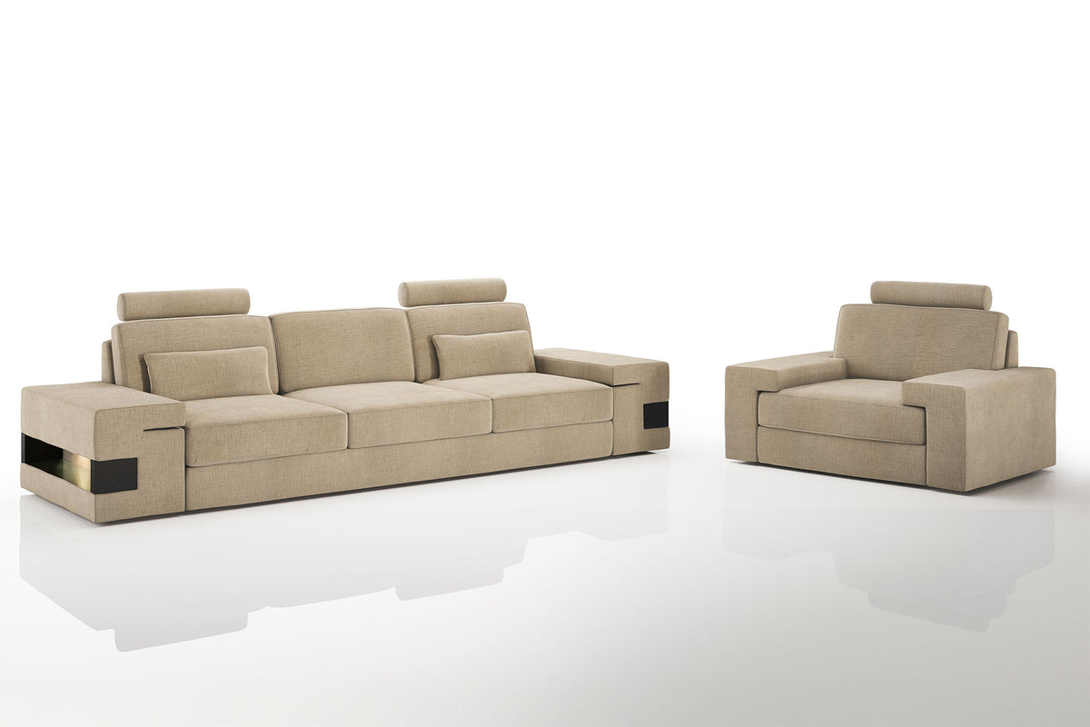 Los Angeles Fabric Sofa Set