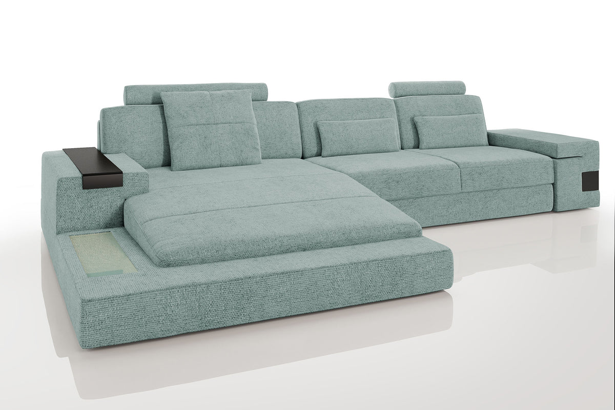 Los Angeles III Fabric Chaise Sofa