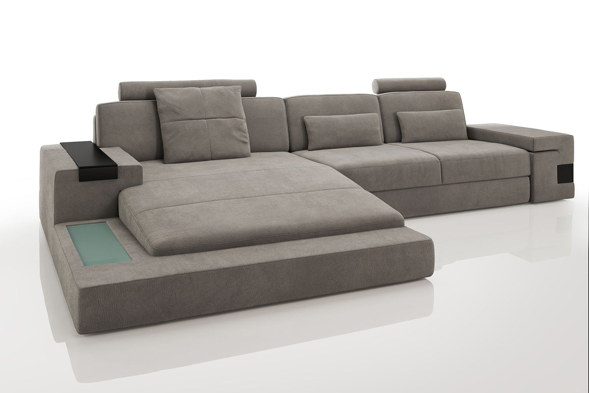 Los Angeles III Fabric Chaise Sofa