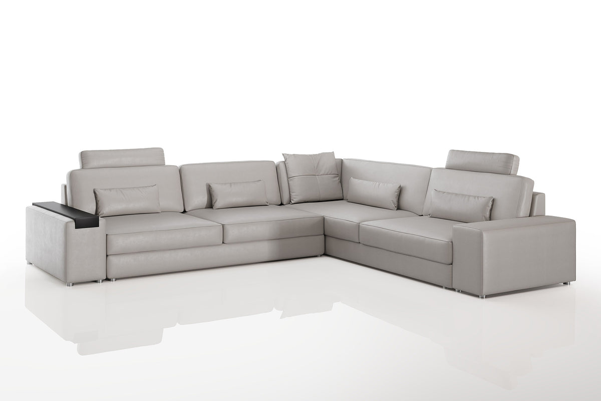 Los Angeles II Modern Leather L-Sectional