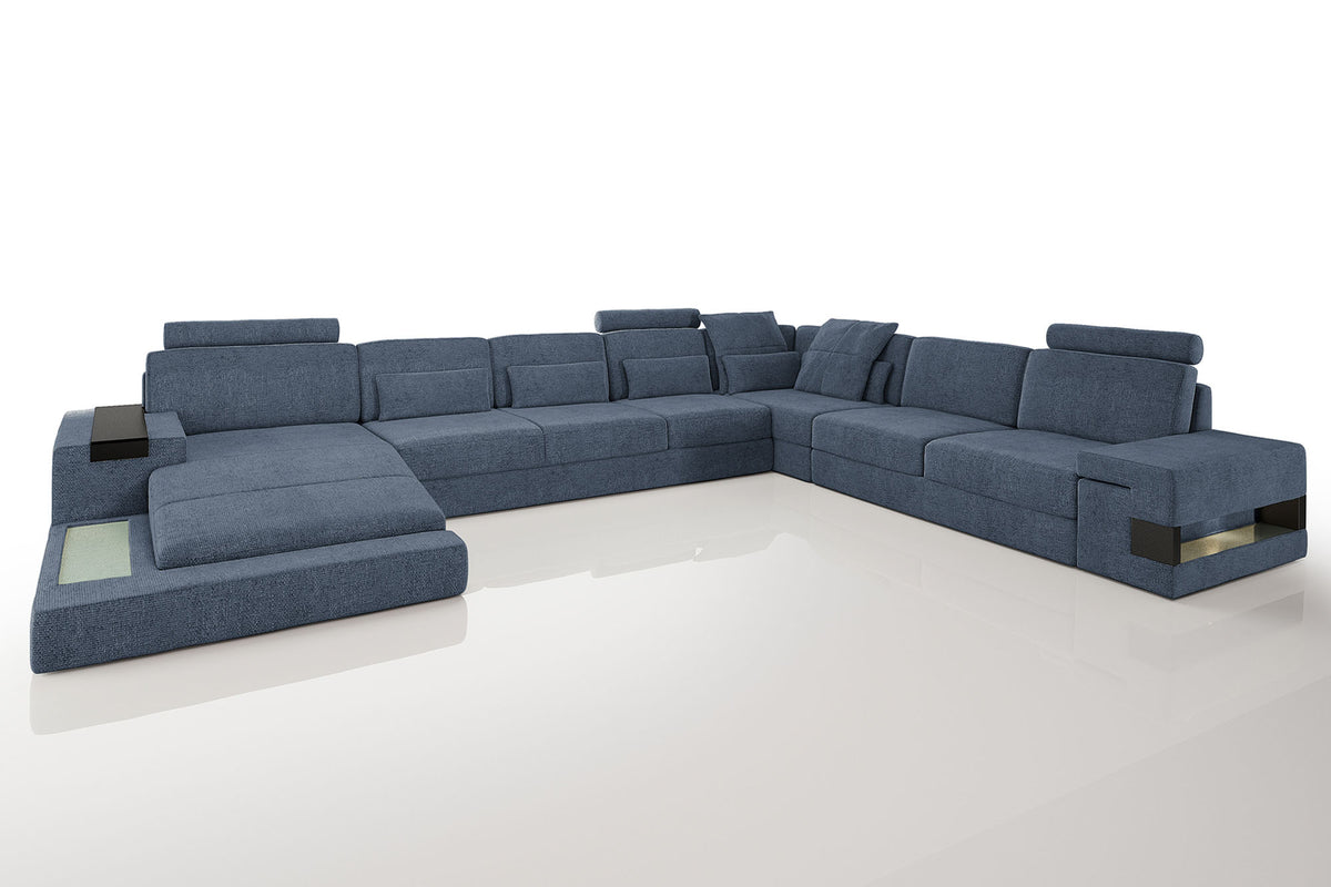 Los Angeles LG Fabric U-Chaise Sectional Large