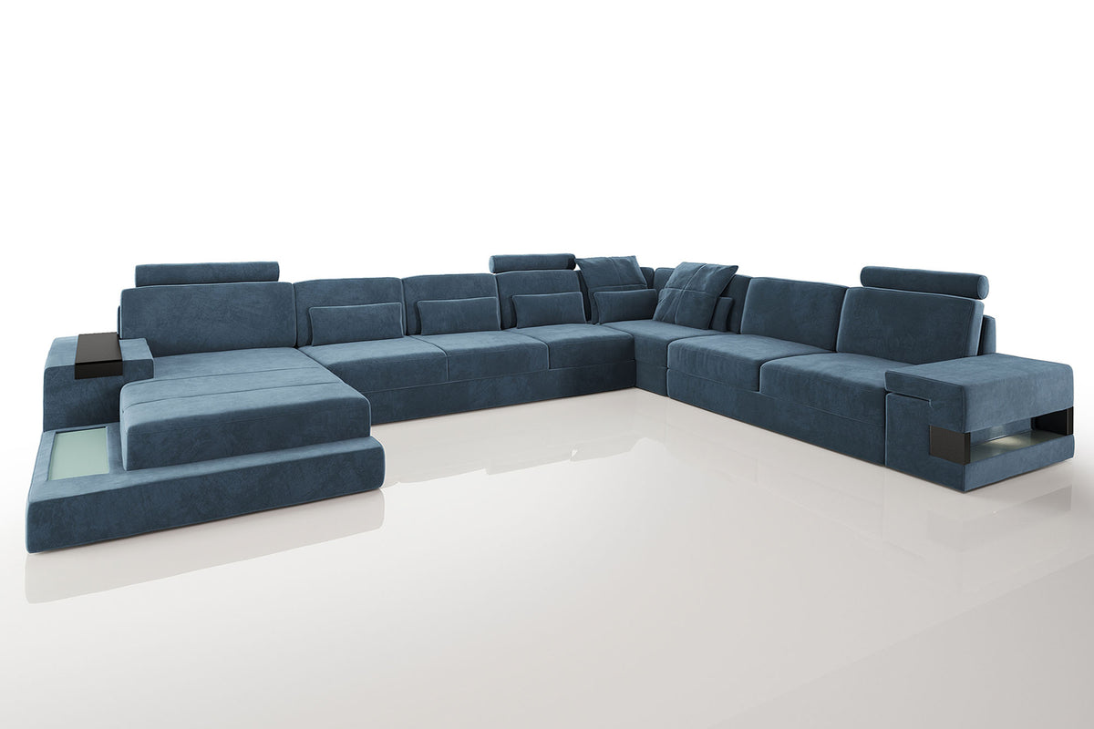 Los Angeles LG Fabric U-Chaise Sectional Large