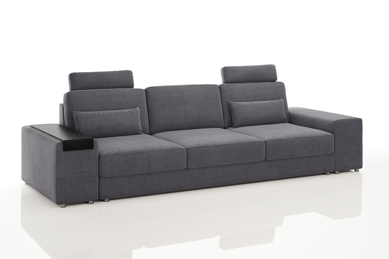 Los Angeles Modern Fabric 3 Seater Sofa