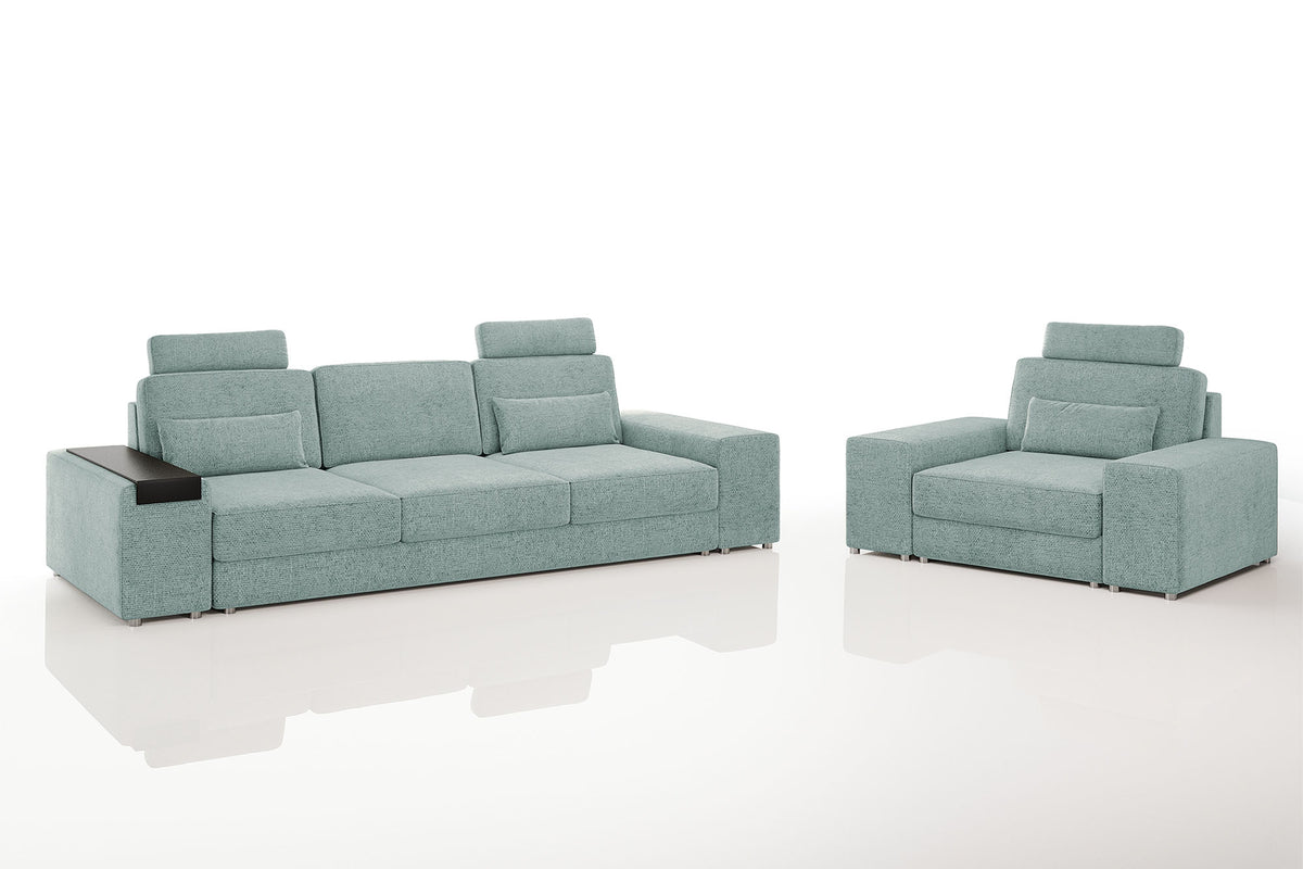 Los Angeles Modern Fabric Sofa Set