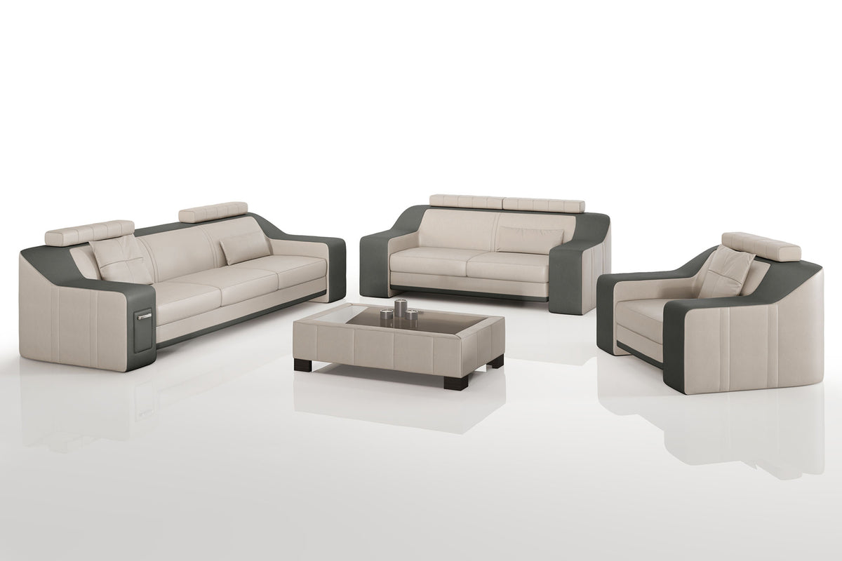 California Leather Sofa Set