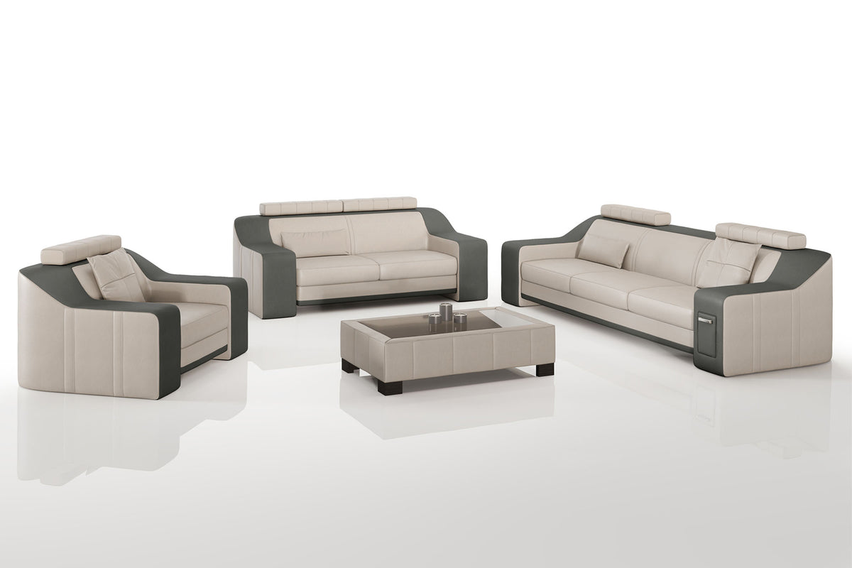 California Leather Sofa Set
