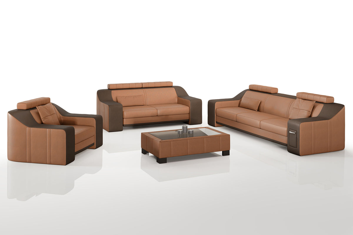 California Leather Sofa Set