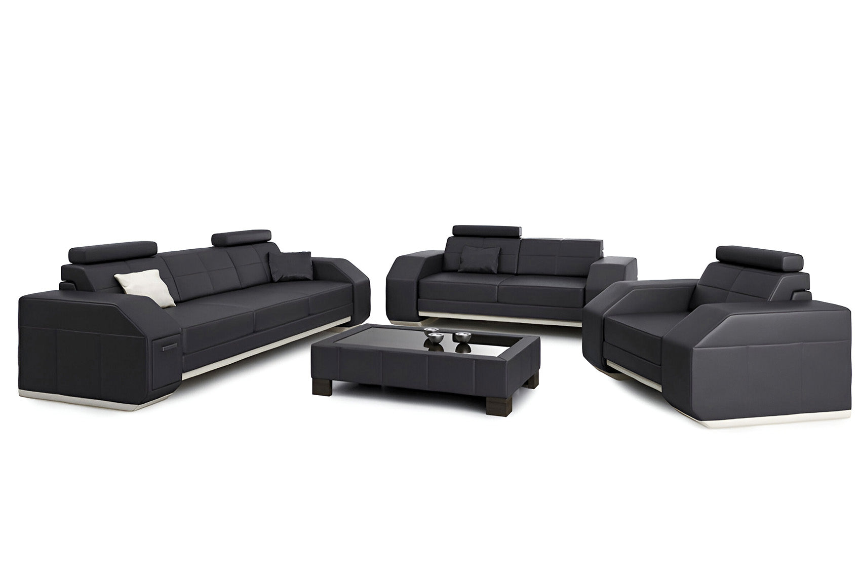 New Jersey Leather Sofa Set