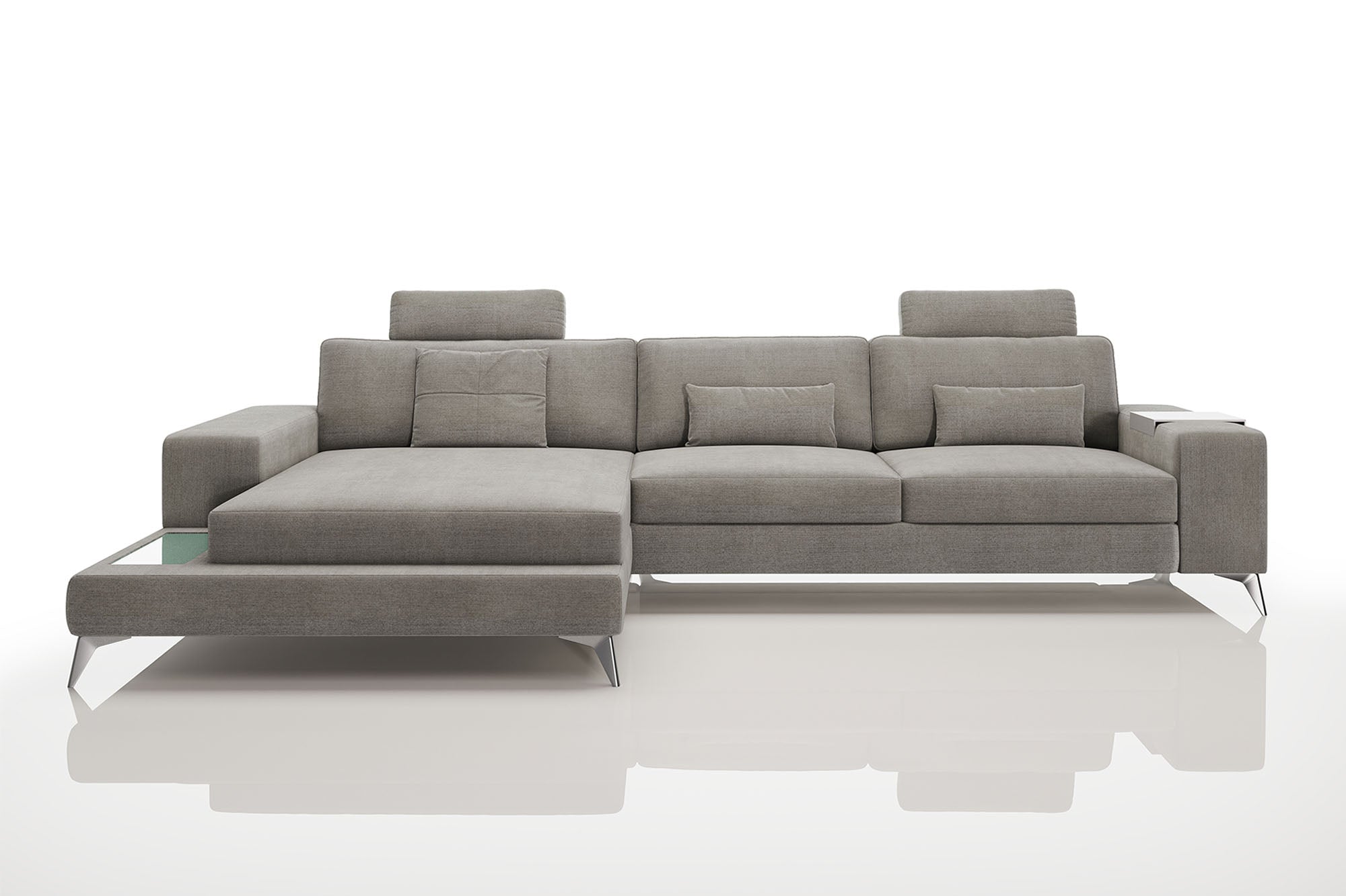 New York III Fabric Chaise Sofa
