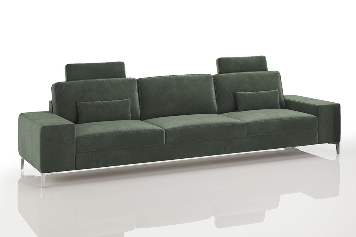 New York Modern Fabric 3 Seater Sofa