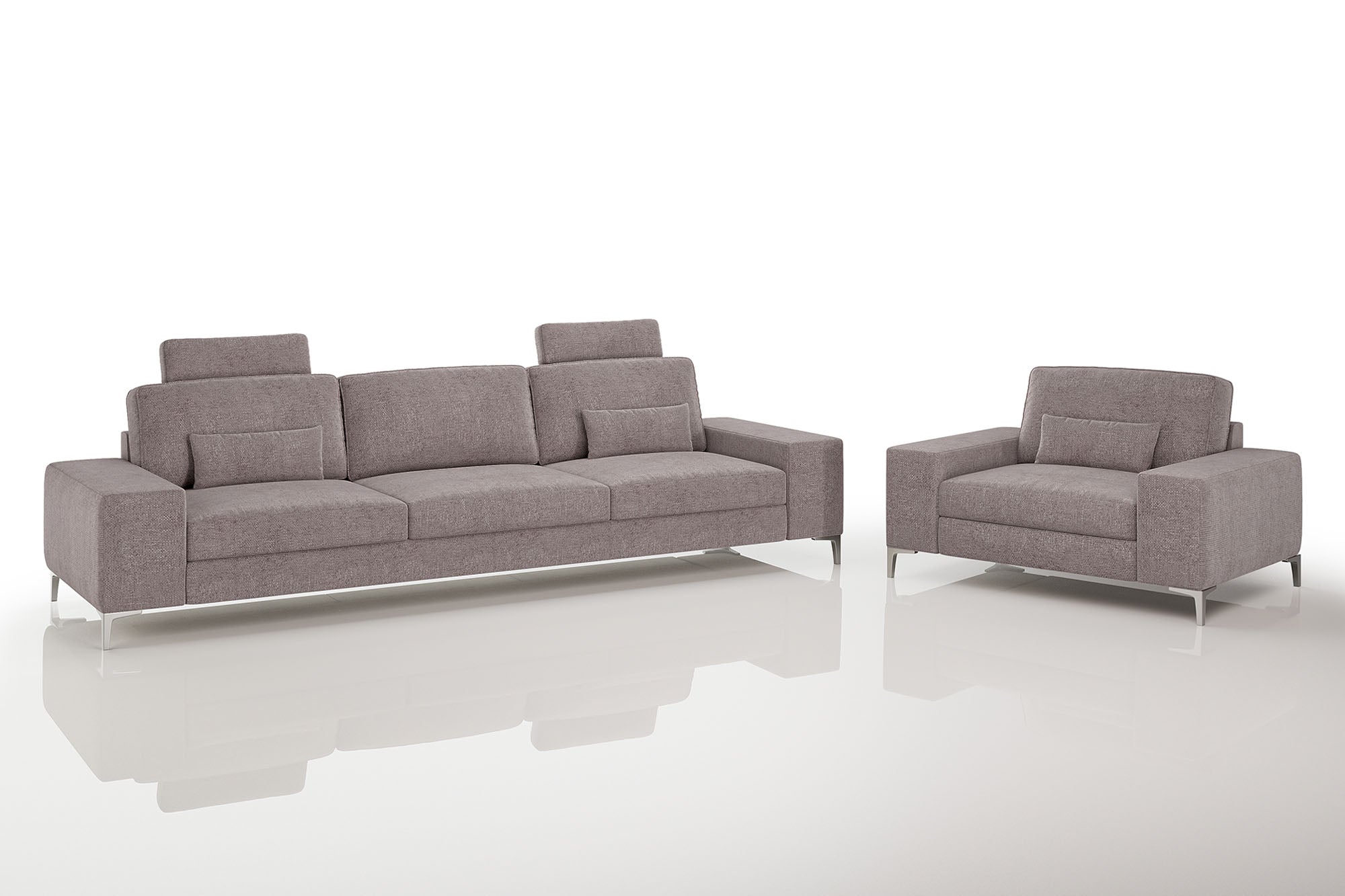 New York Modern Fabric Sofa Set